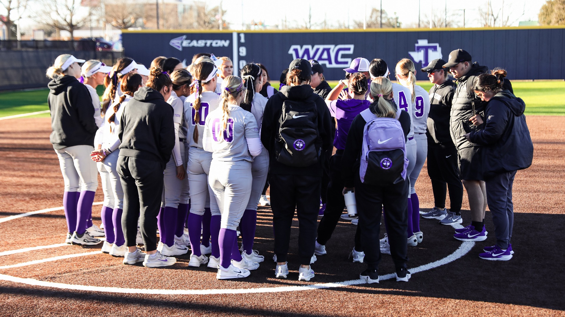Texan Softball after doubleheader against SFA