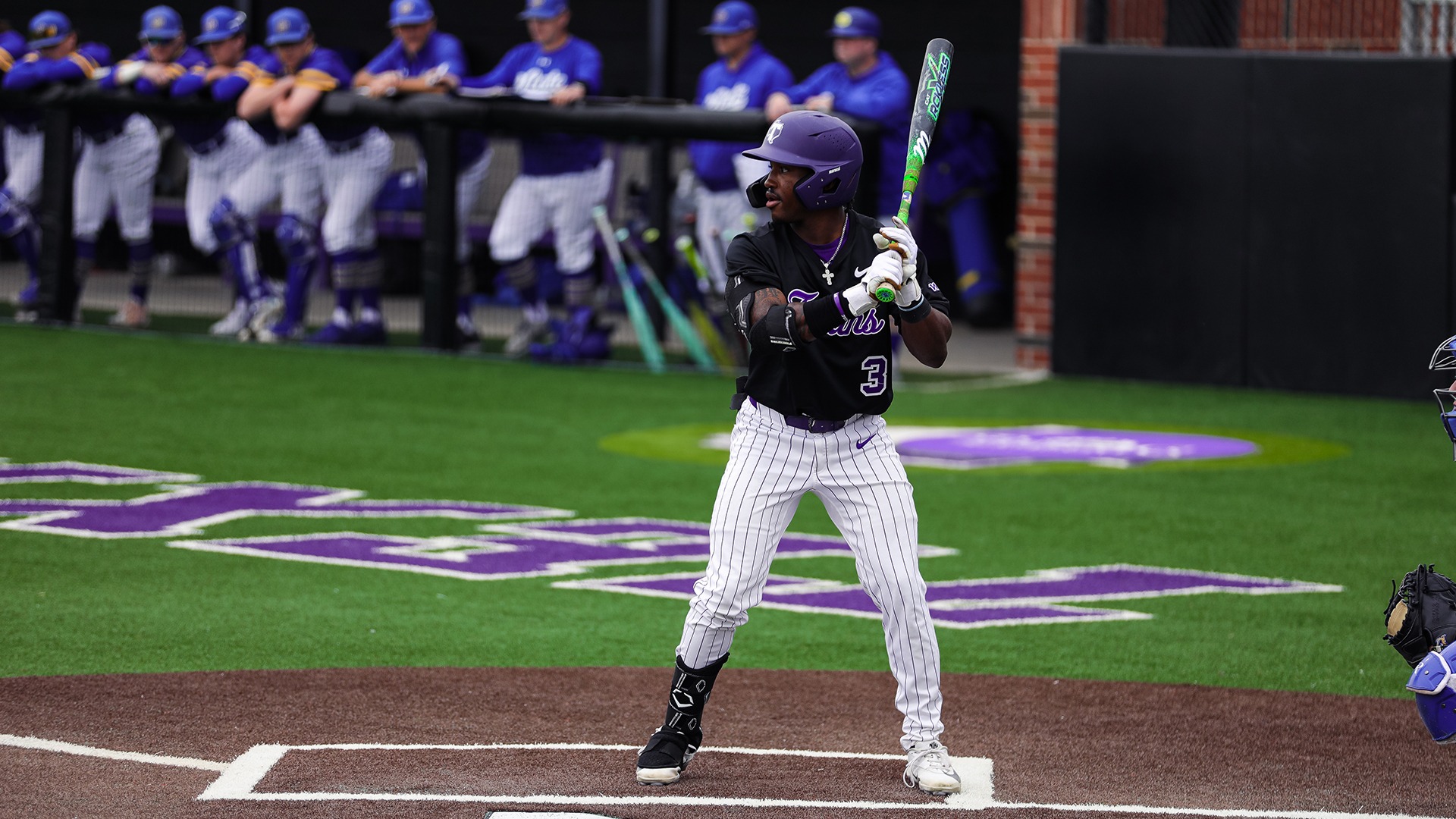 Kendyl Johnson Bats Against South Dakota State on Feb. 21, 2026