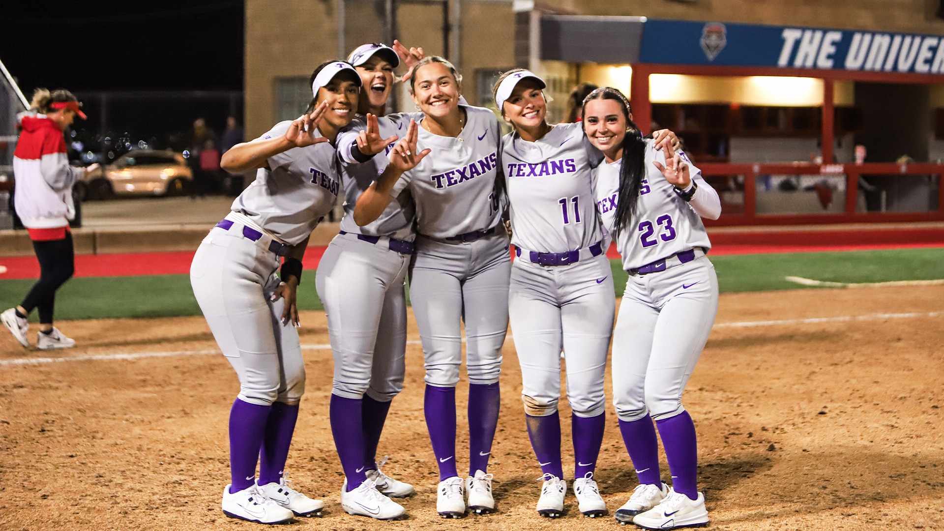 Texan Softball after big win over New Mexico in the UNM Invitational