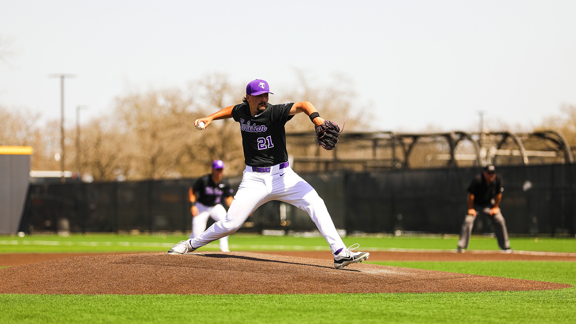 Brian Panneton pitches for Tarleton State Baseball. February 6, 2026. 