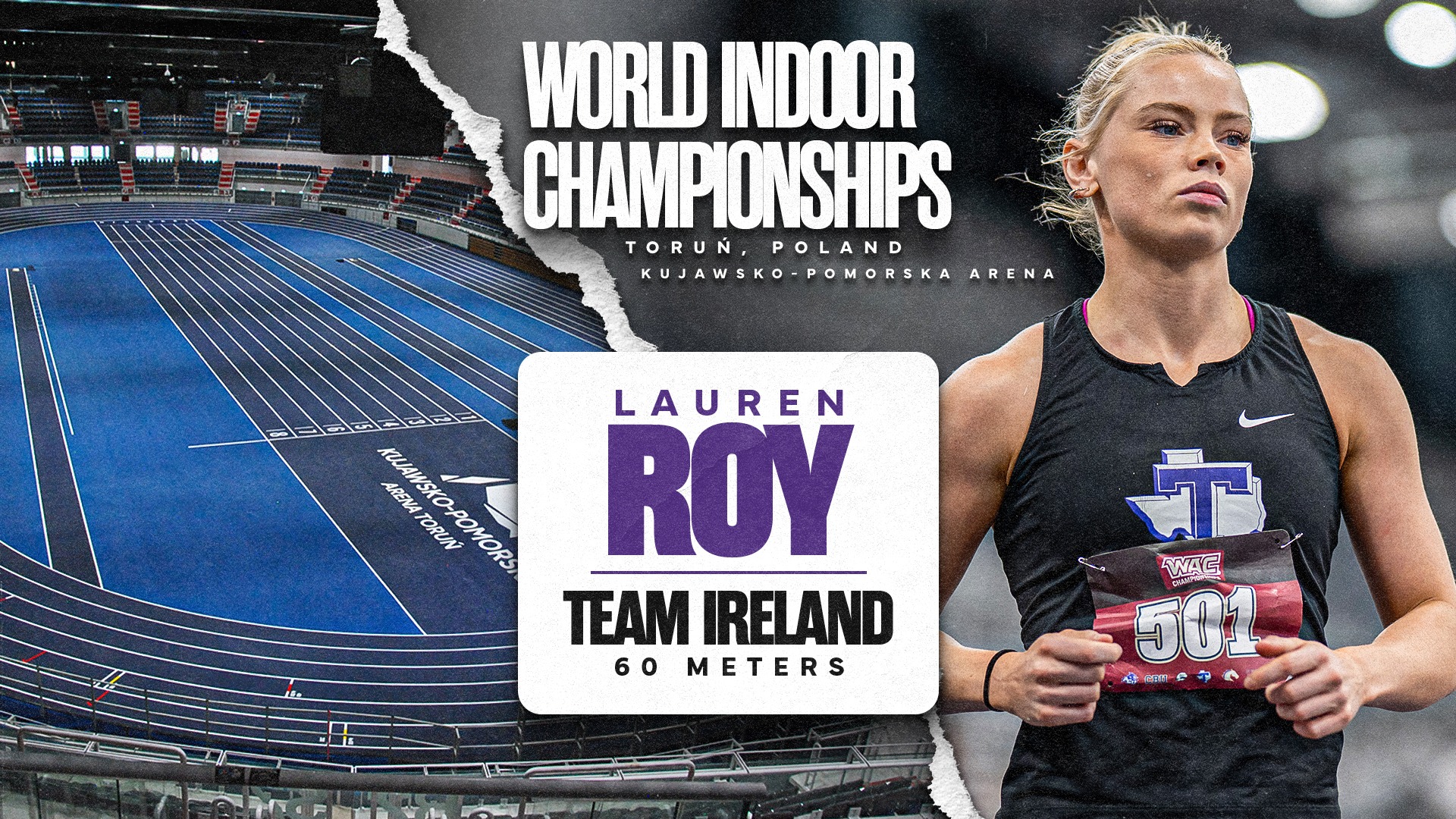 Lauren Roy team Ireland World Indoor Championships
