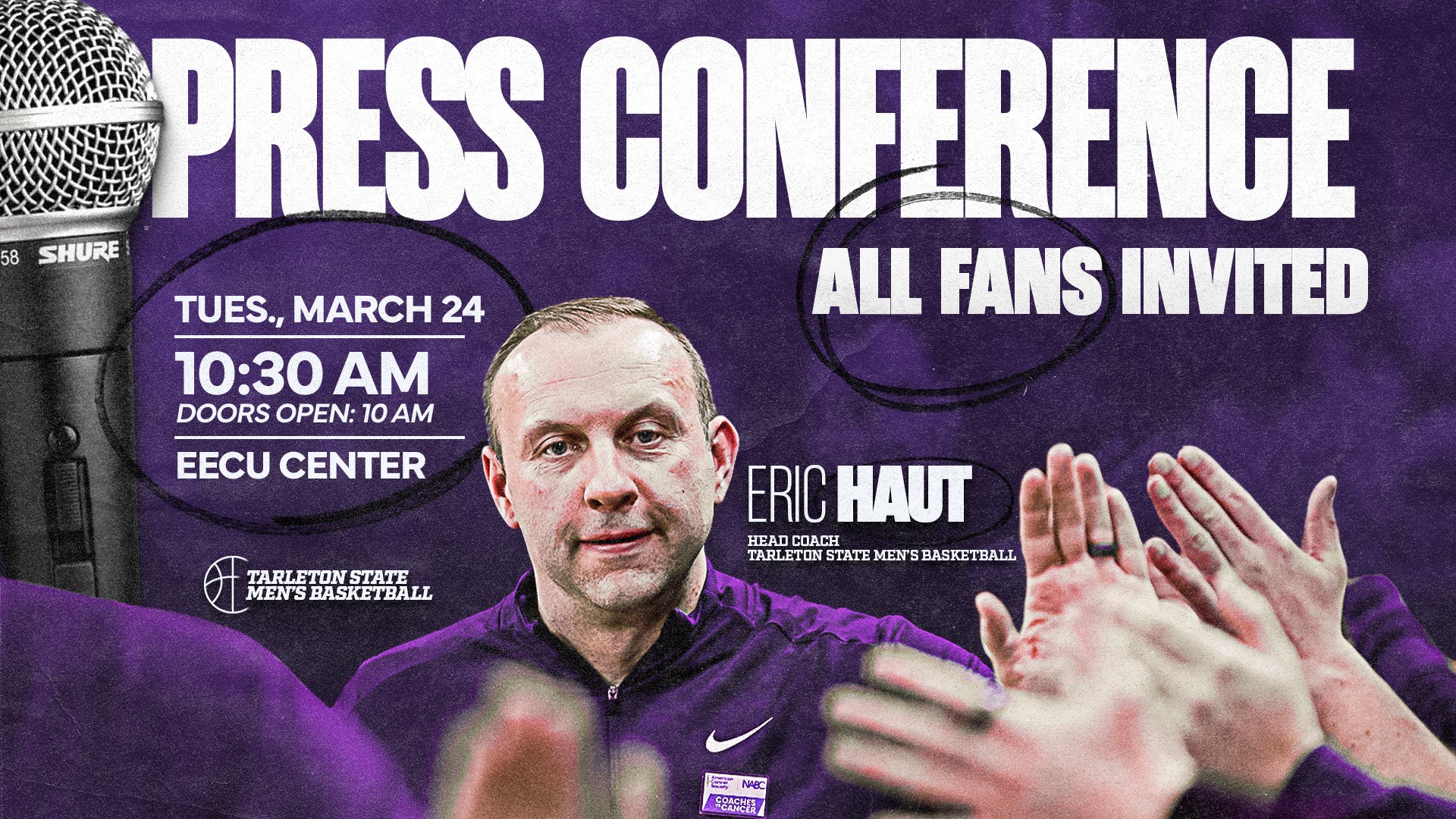 Eric Haut Press Conference Invite on March 18, 2026 (1920x1080)