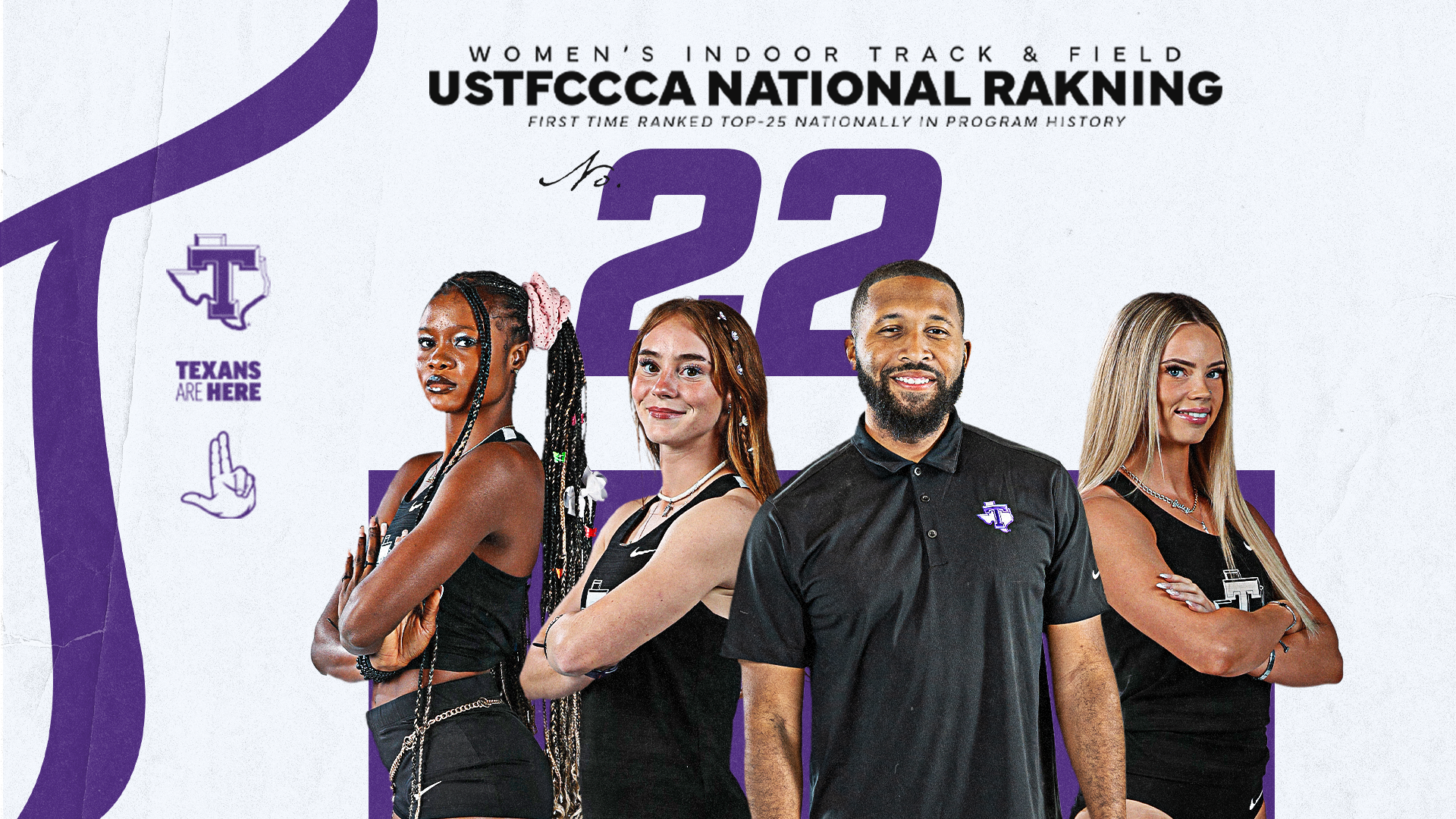 Tarleton State Track and Field  top 22 graphic