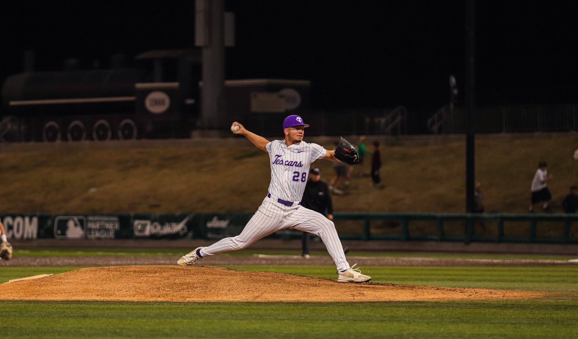 Cort Lowry on the mound for the Texans. 