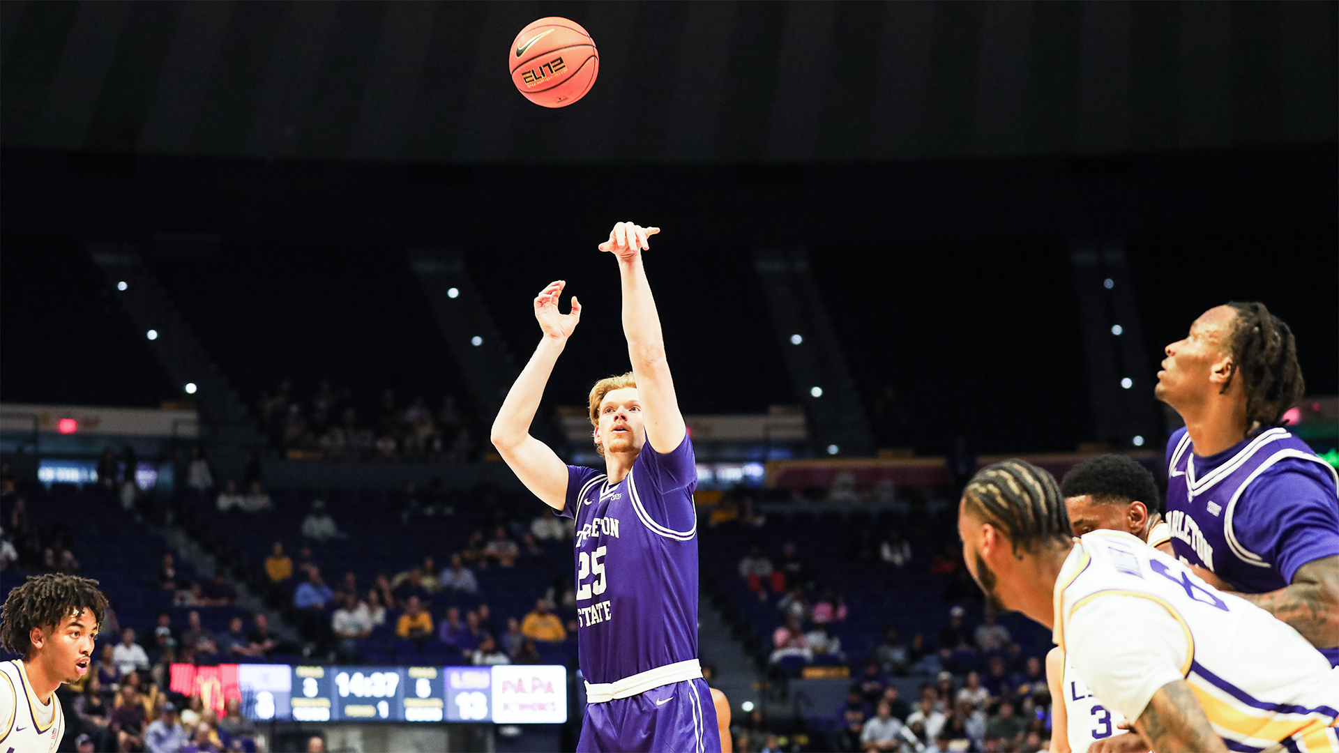 Matyas Vrabel free throw at LSU