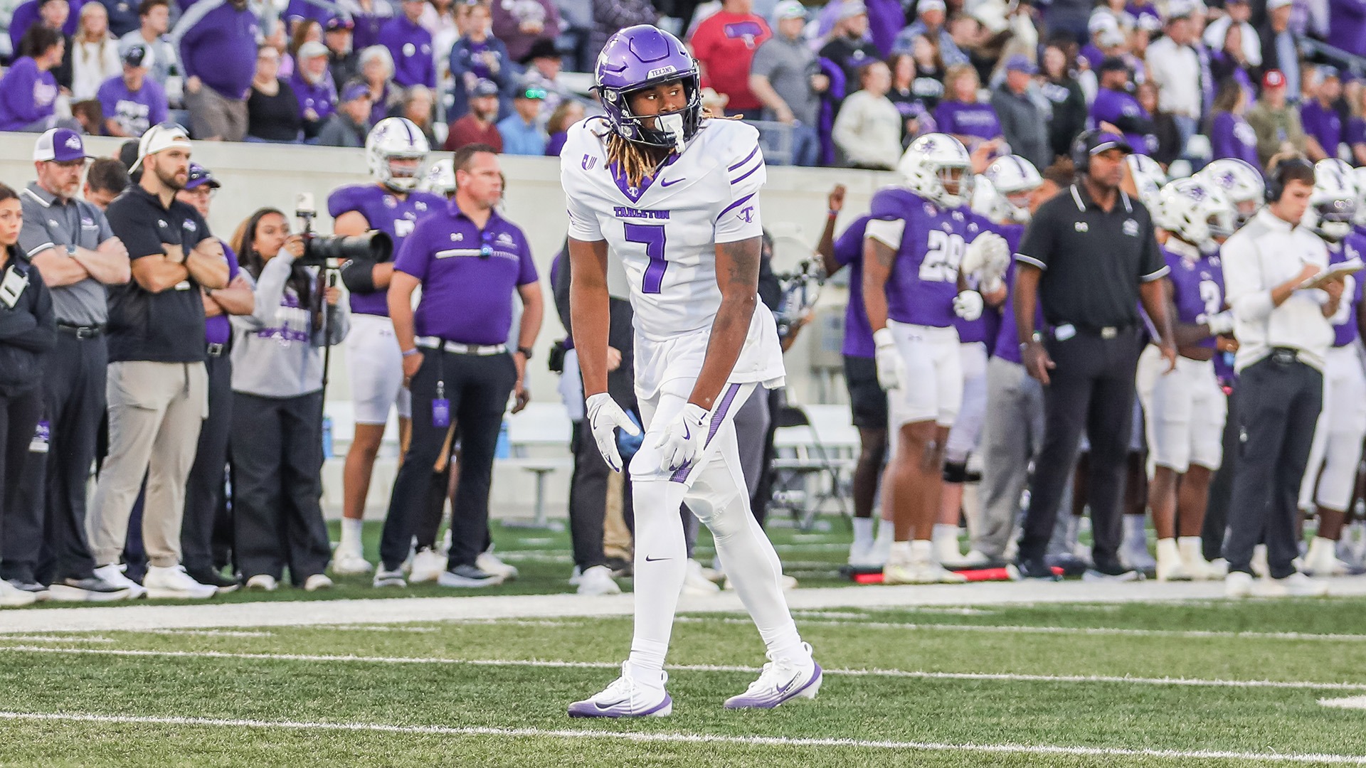 Marquis Willis Waits for the Snap at Abilene Christian (Photo Used April, 2, 2026)