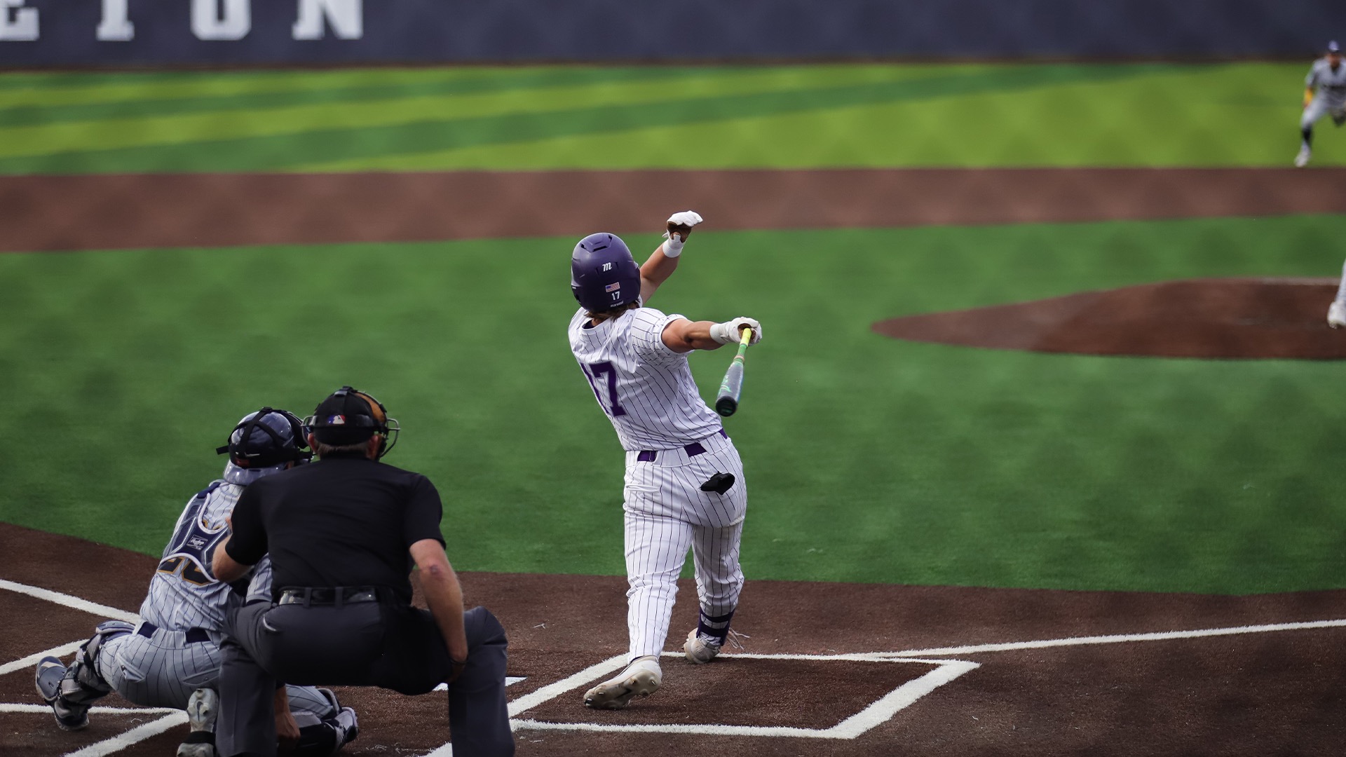 Slade McCloud at bat for the Texans. 