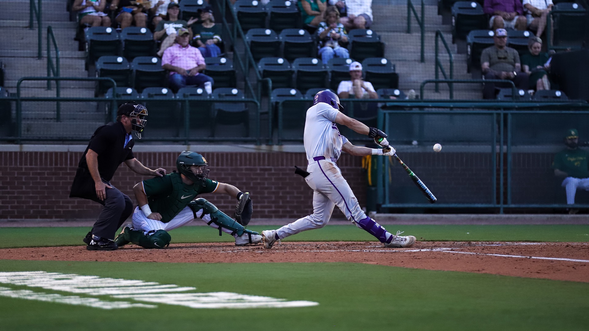 Slade McCloud at bat for the Texans.