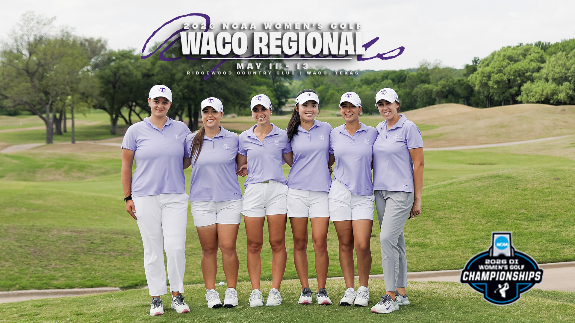 Women's Golf team photo for NCAA Regional