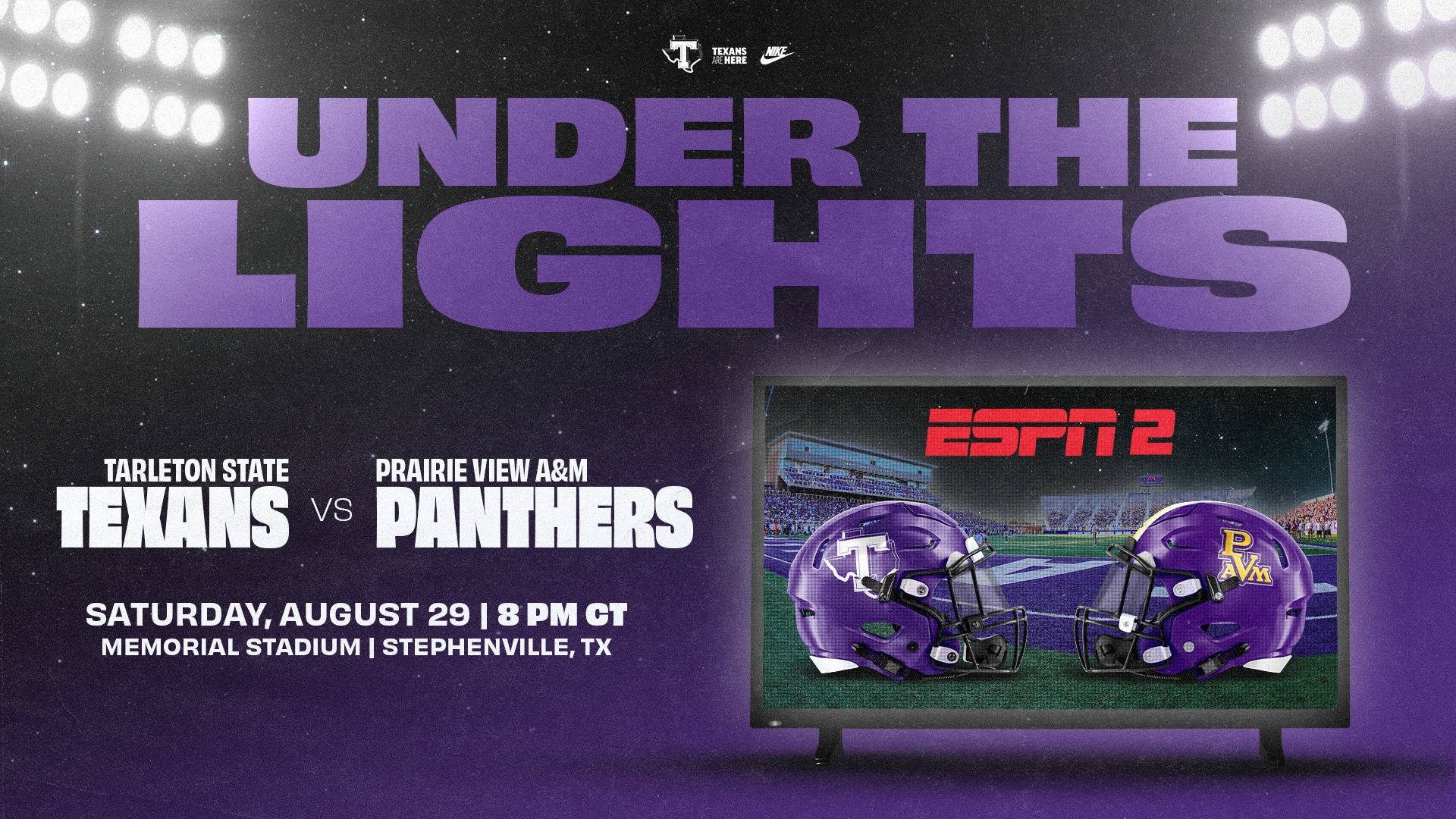 Tarleton State Football vs. Prairie View on August 29, 2026 (1920x1080)