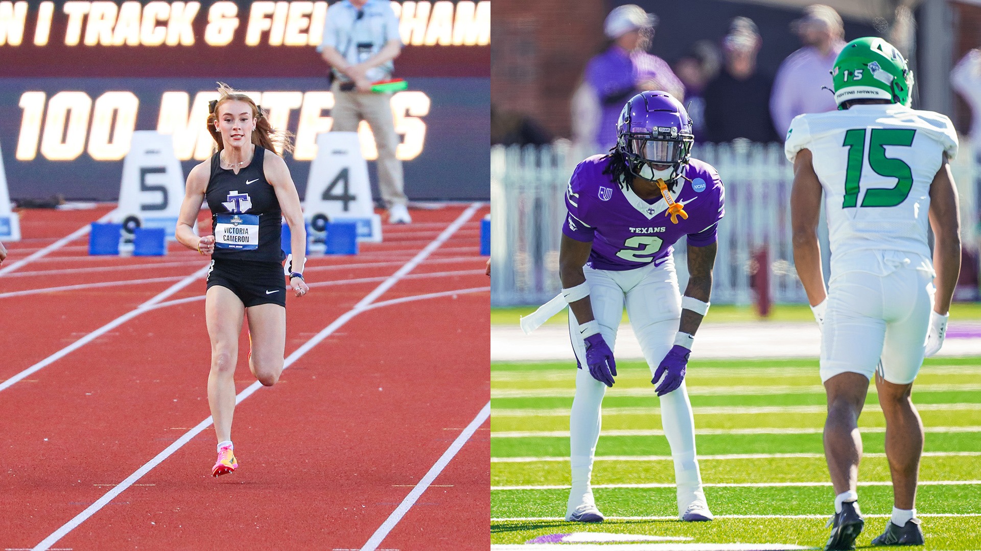 Tarleton State's Victoria Cameron and Kasyus Kurns were Named the WAC's Joe Kearney Award Winners on June 23, 2026