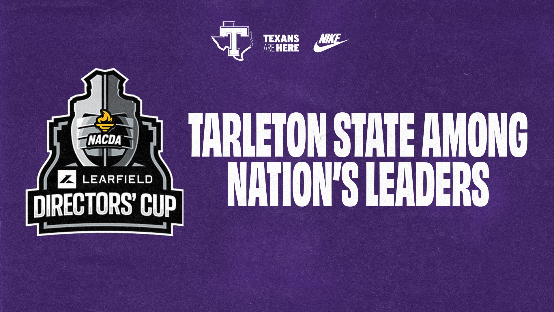Tarleton State was Slotted No. 86 Overall in the Final 2025-26 Learfield Directors' Cup Standings, the Highest in University History (June 30, 2026)