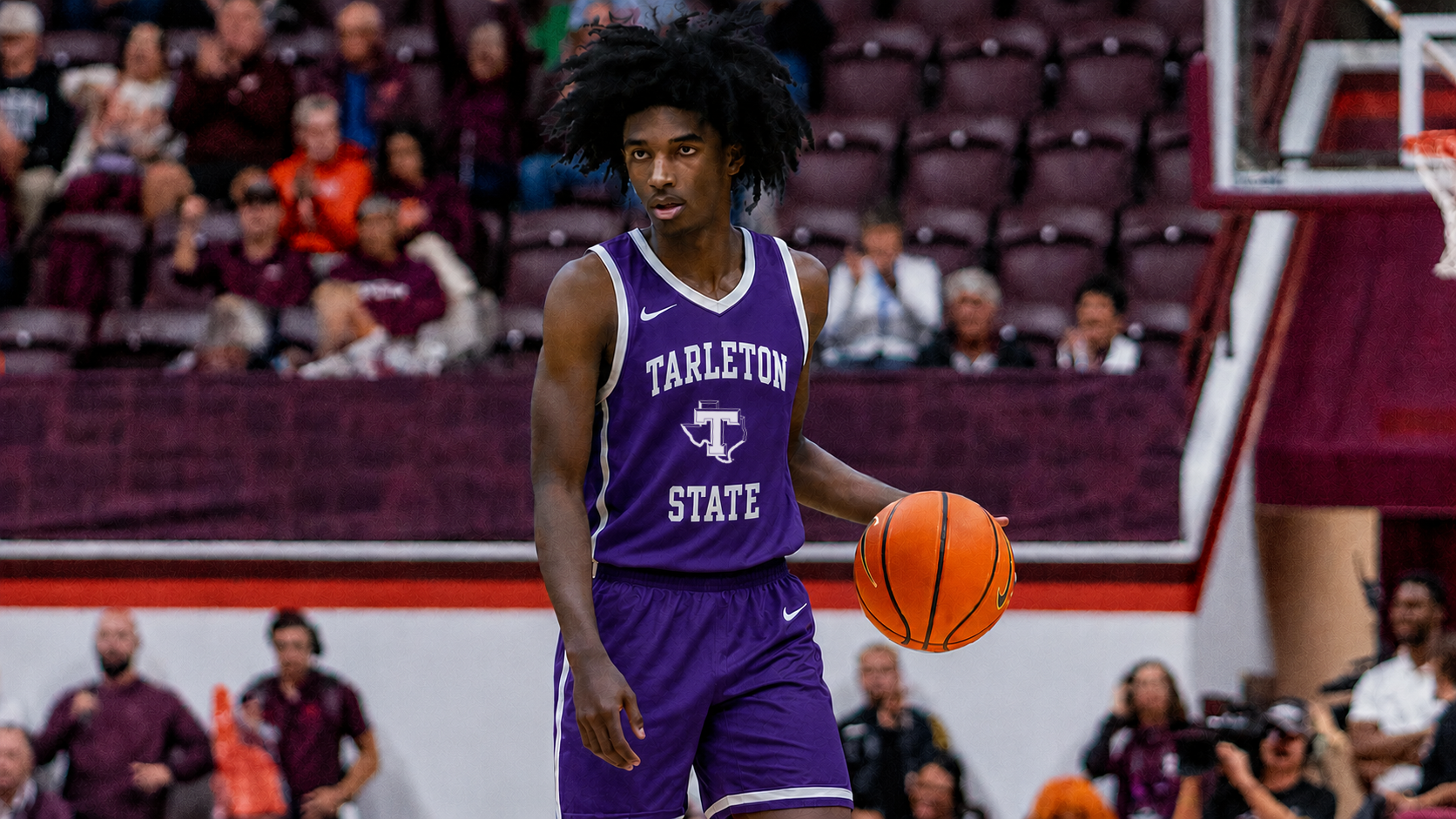 Brett Freeman in Tarleton State Men's Basketball jersey