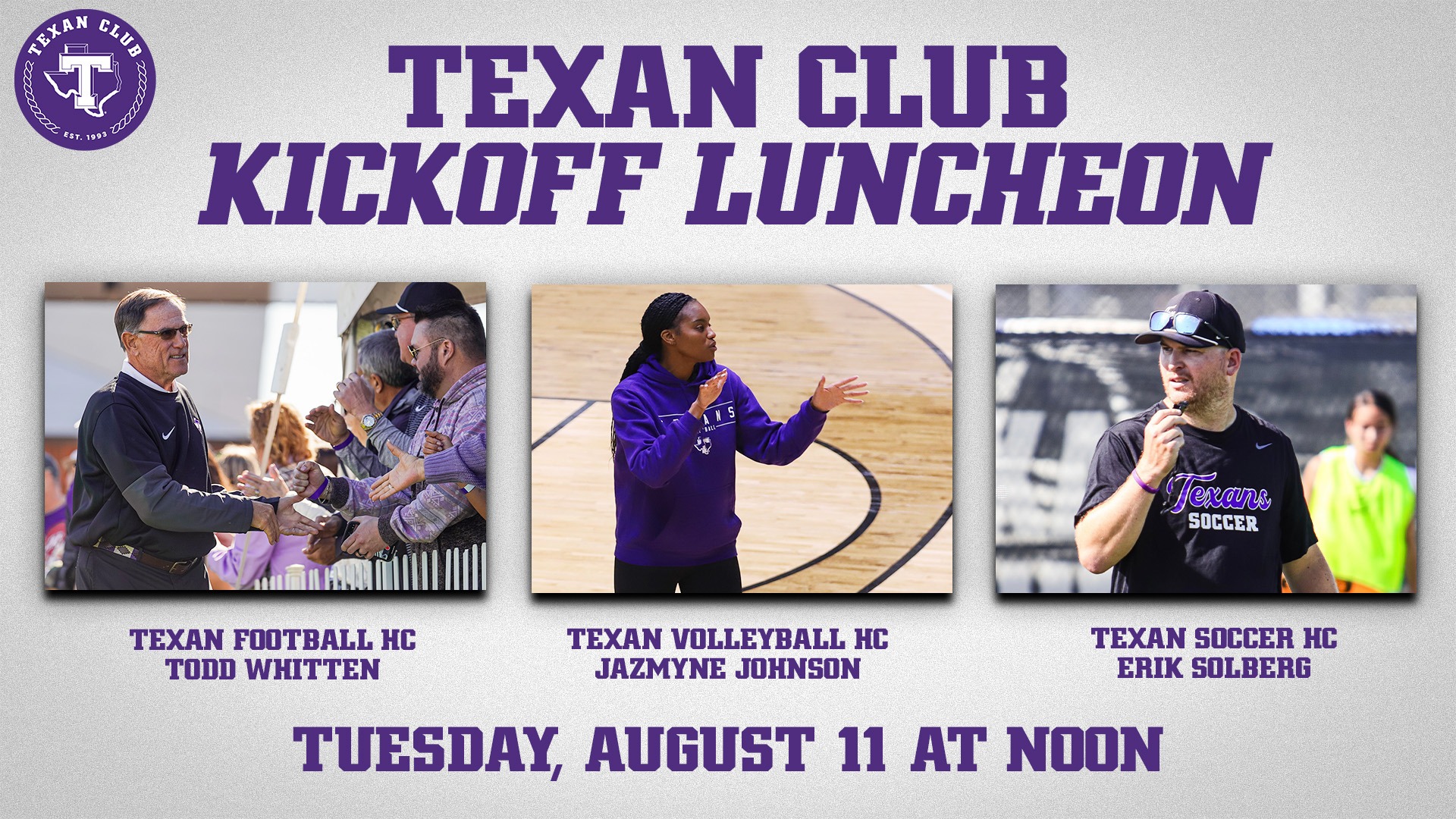 Tarleton State will Host Its 2026 Texan Club Kickoff Luncheon on Aug. 11, 2026