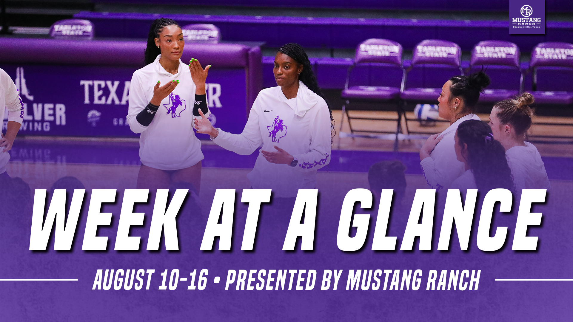 Tarleton State Athletics Week at a Glance on Aug. 10, 2026
