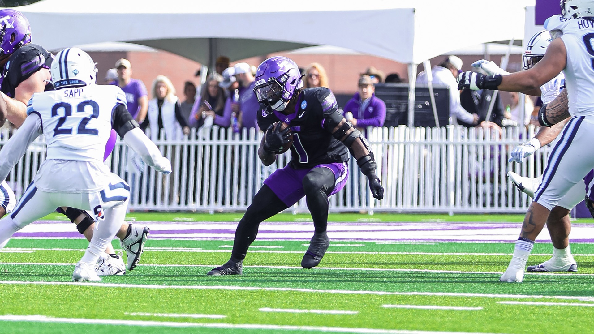 Tarleton State's Tylan Hines Runs Against Villanova (Photo Used Aug. 18, 2026)