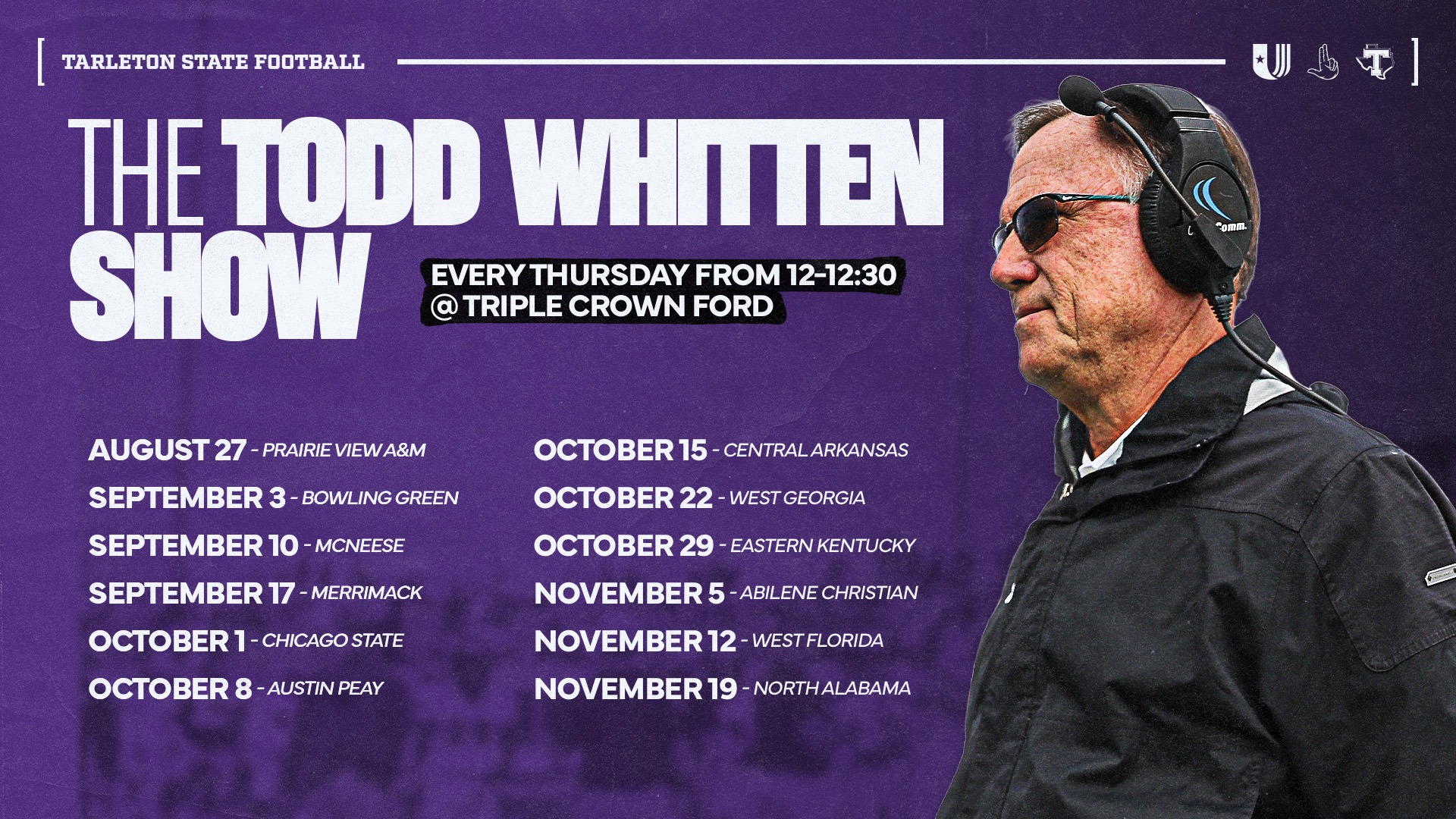 The 2026 Todd Whitten Show Schedule was Announced on Aug. 18, 2026 1
