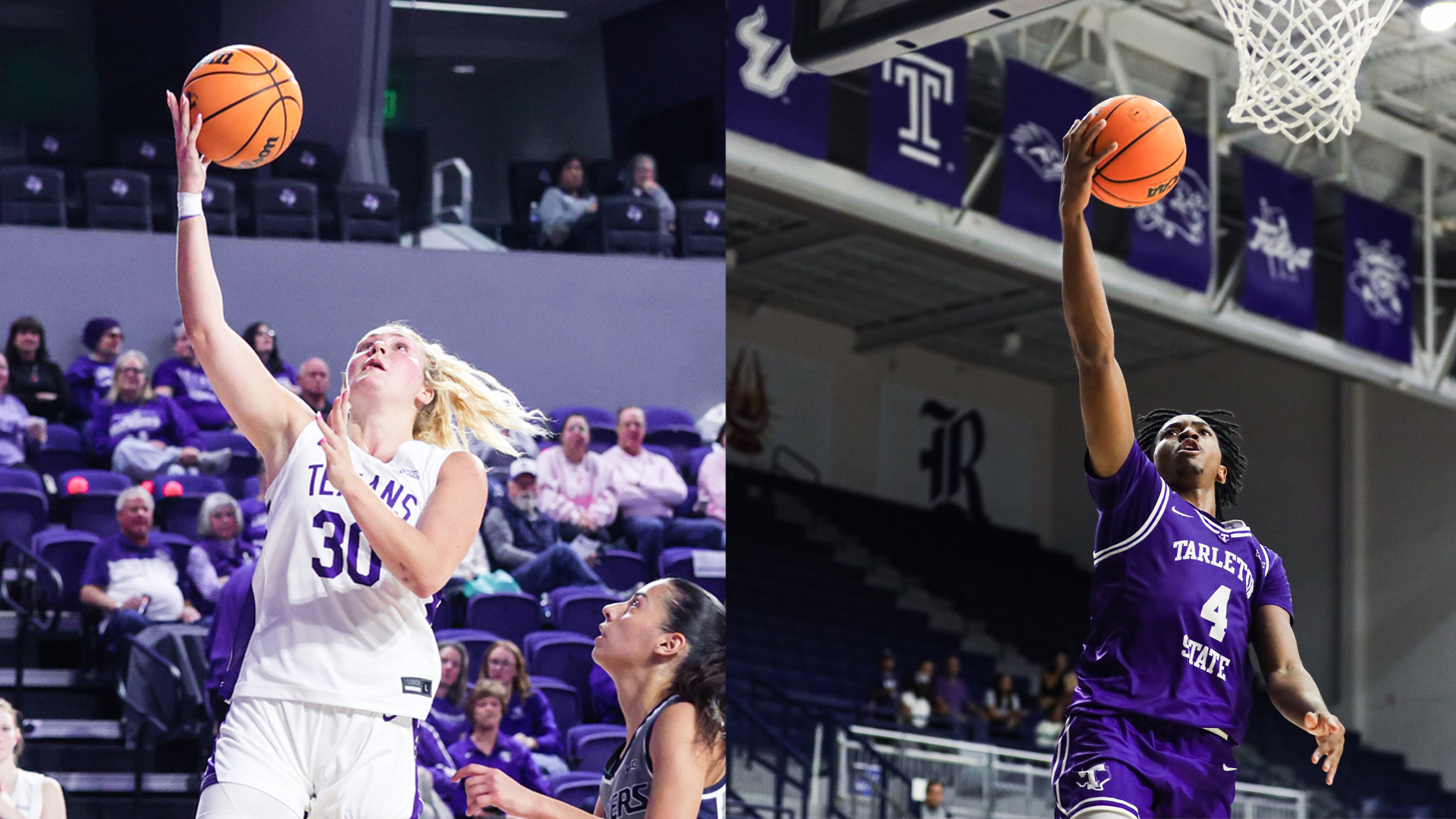 Caroline Lyles and Leroy Kelly IV layup