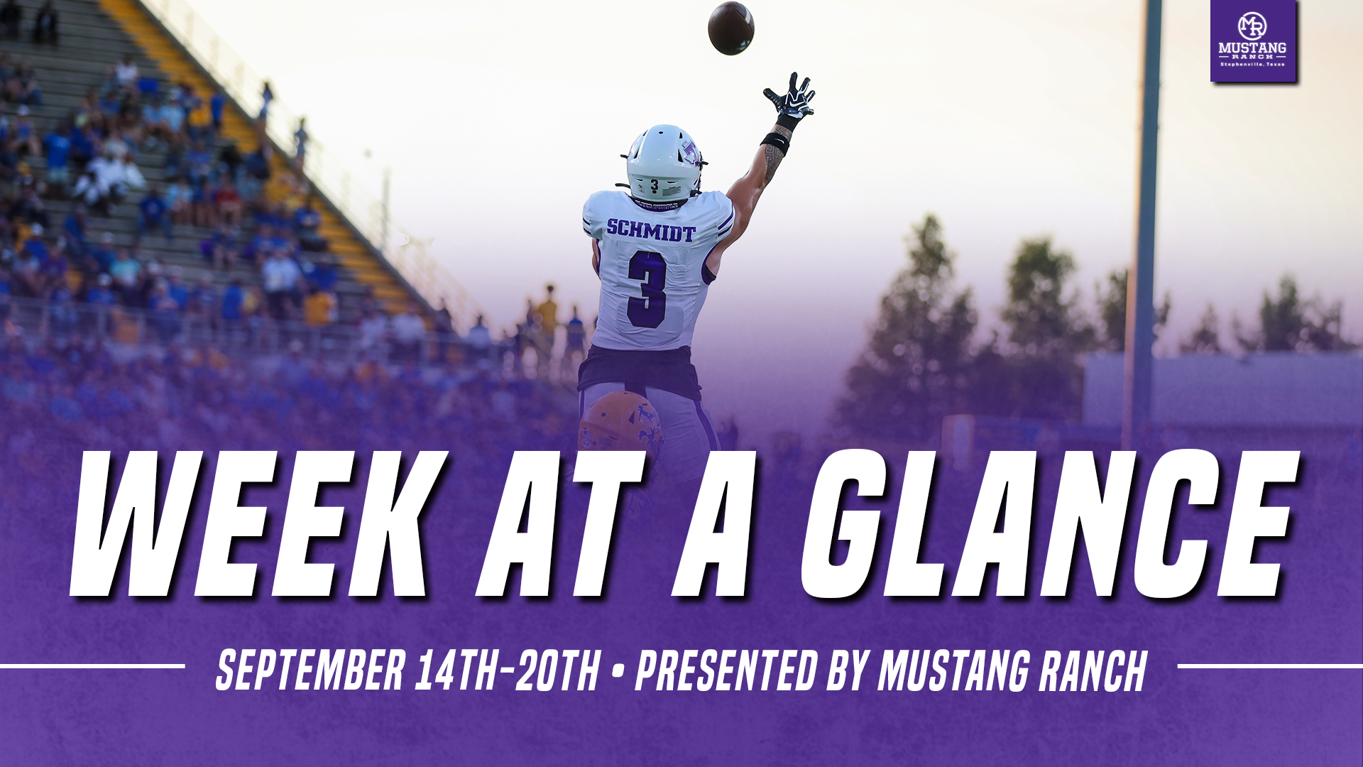 Tarleton State Athletics Week at a Glance on Sept. 14, 2026