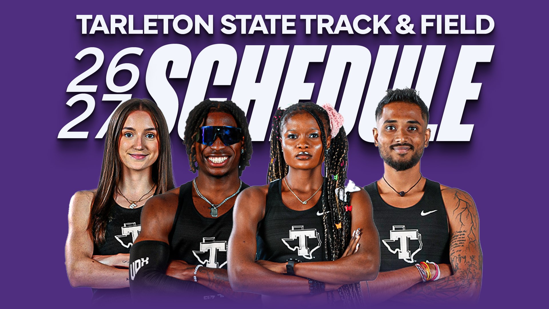 Tarleton State Track and Field Schedule Graphic Header