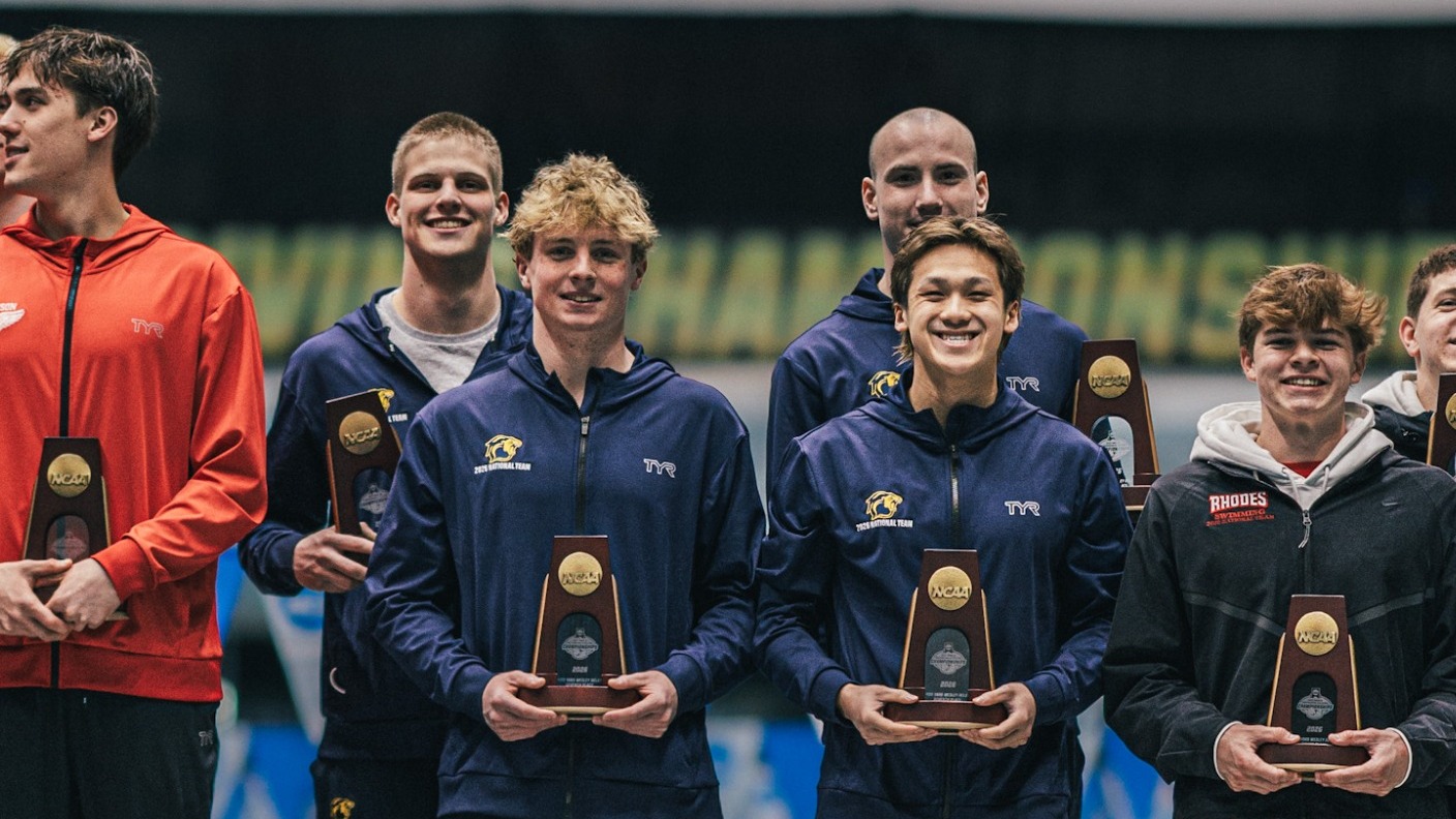 400 Medley NCAAs Podium