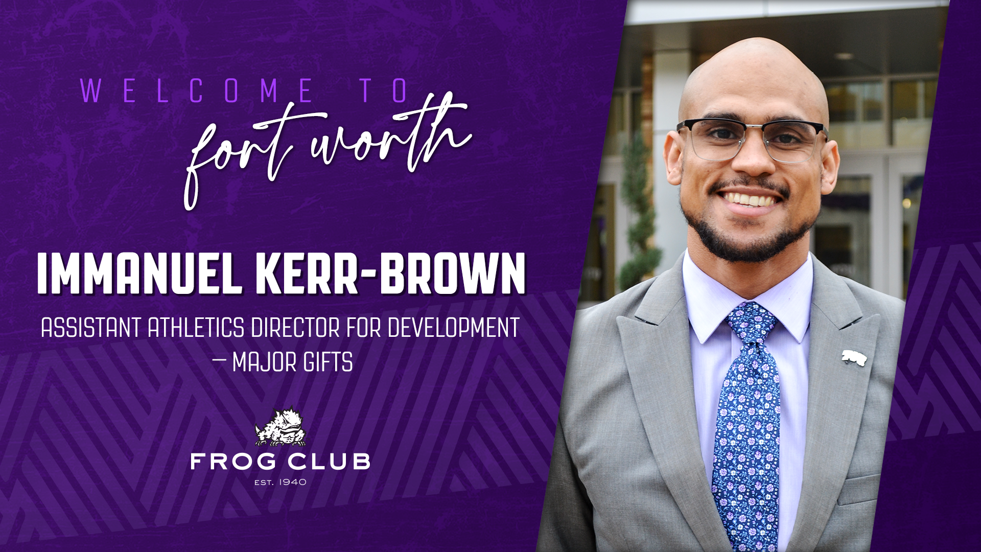 Welcome Immanuel Kerr-Brown Press Release 