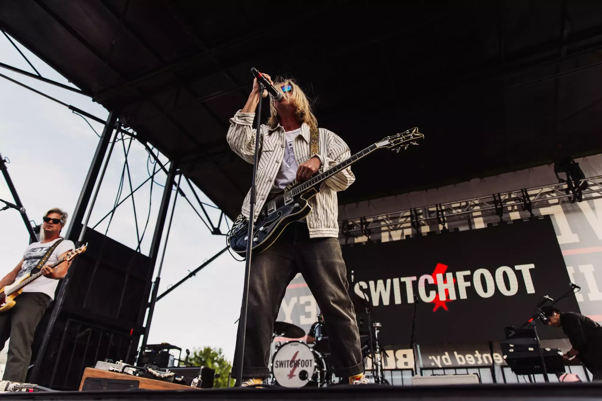 Switchfoot performs during a Raider Alley concert.