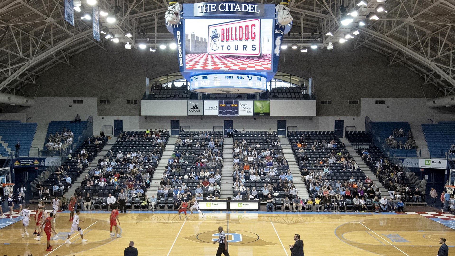 New Seats Being Installed in McAlister Field House The Citadel Athletics