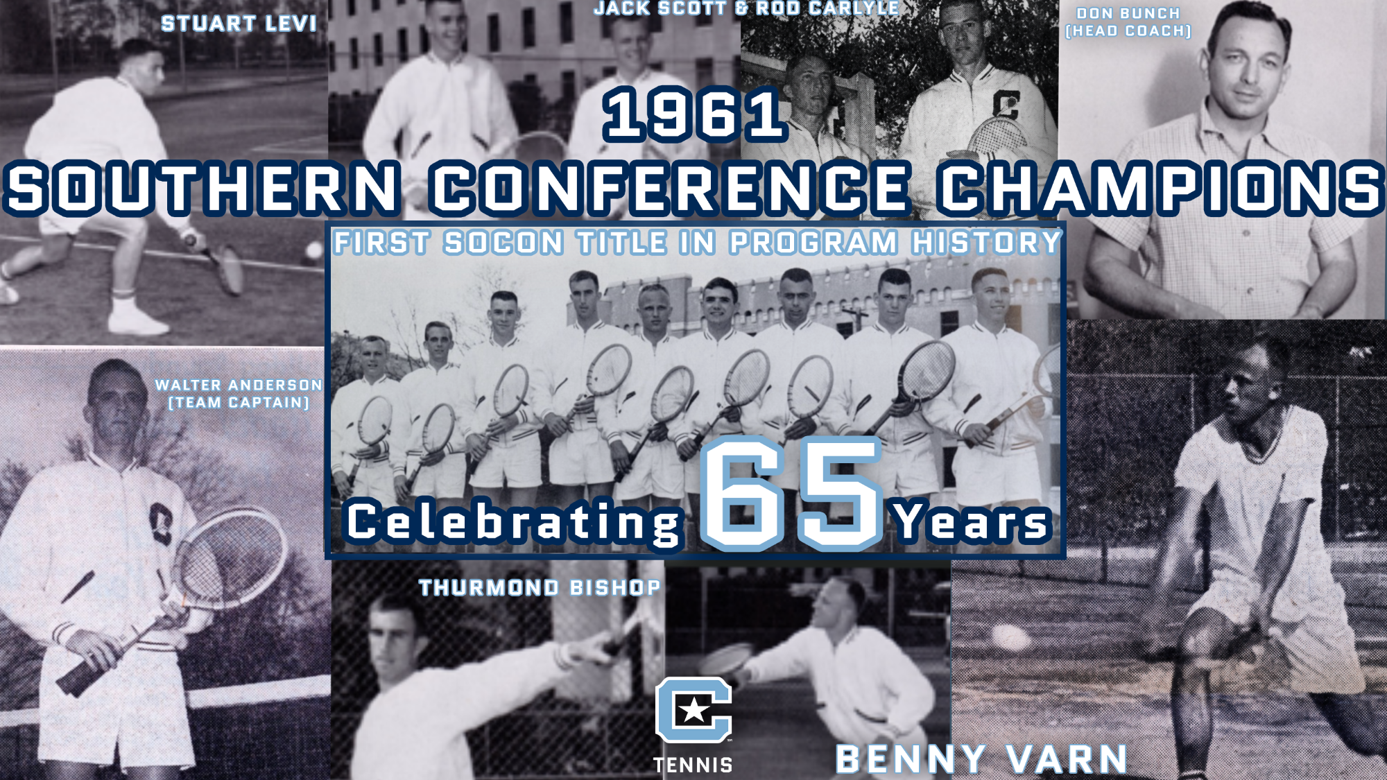 1961 Tennis Team Graphic