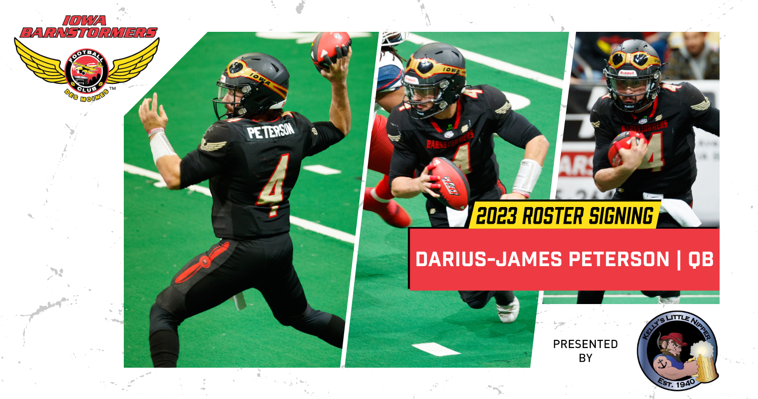 Peterson Returns to Barnstormers Iowa Barnstormers