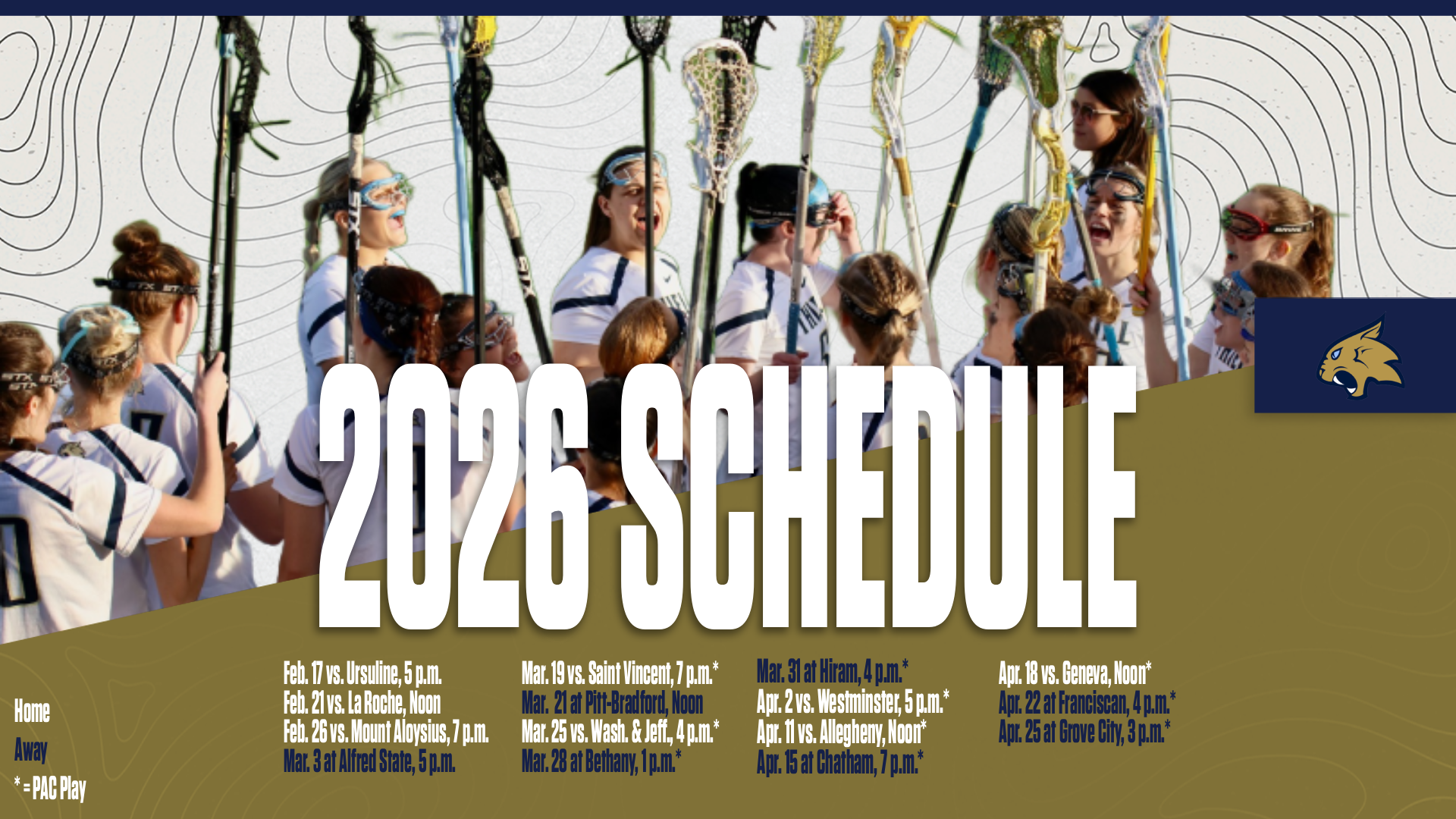 wlax schedule 2026