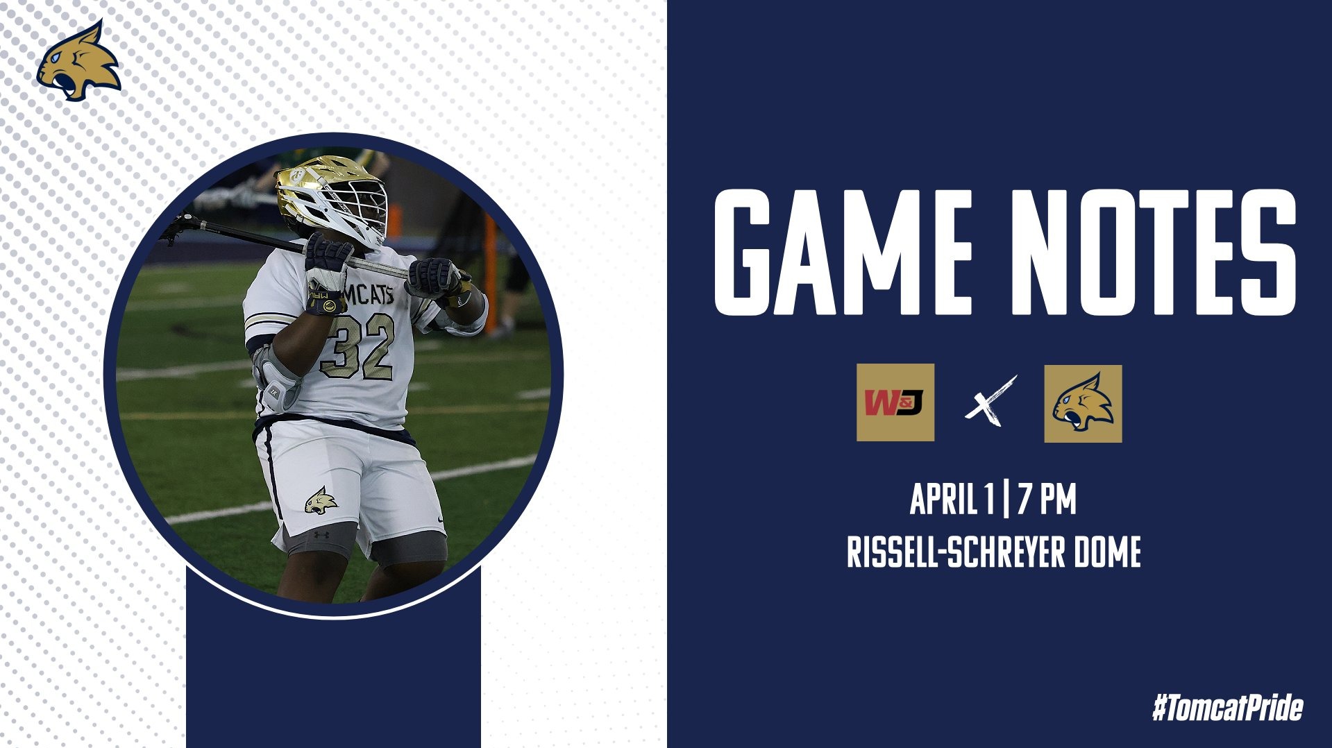 Thiel Tomcats (2-8, 1-1) vs. W&J Presidents (4-6, 1-1) Wednesday, April 1, 2026 | 7 p.m. Rissell-Schreyer Dome | Greenville, Pa.