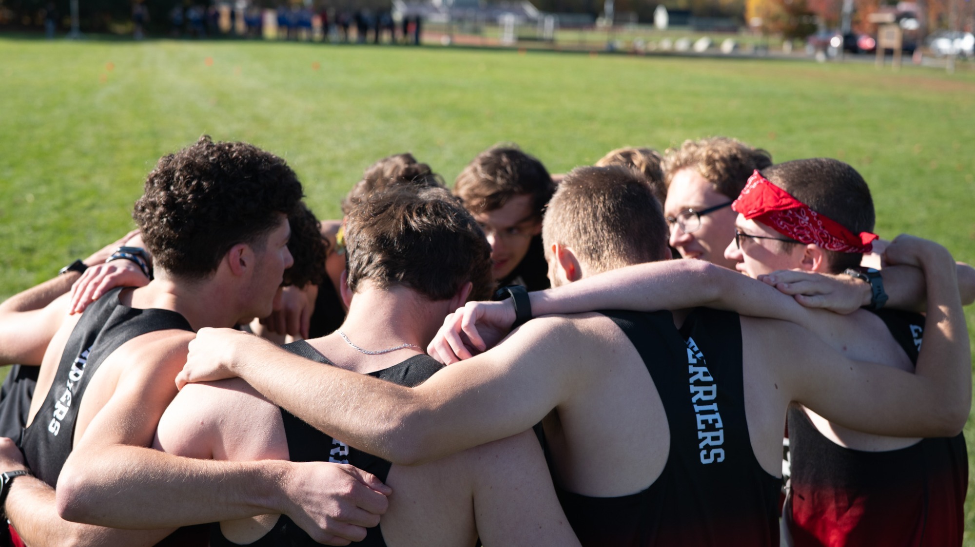 Men's Cross Country Huddle