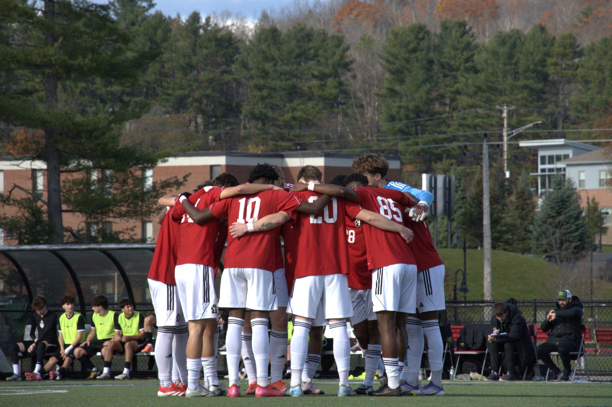 Men's Soccer Huddle