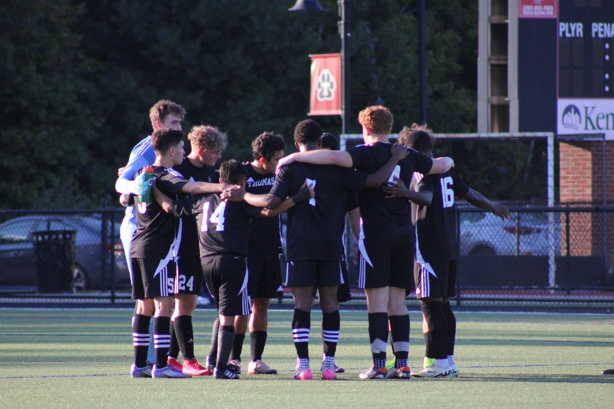 Club Men's Soccer Huddle