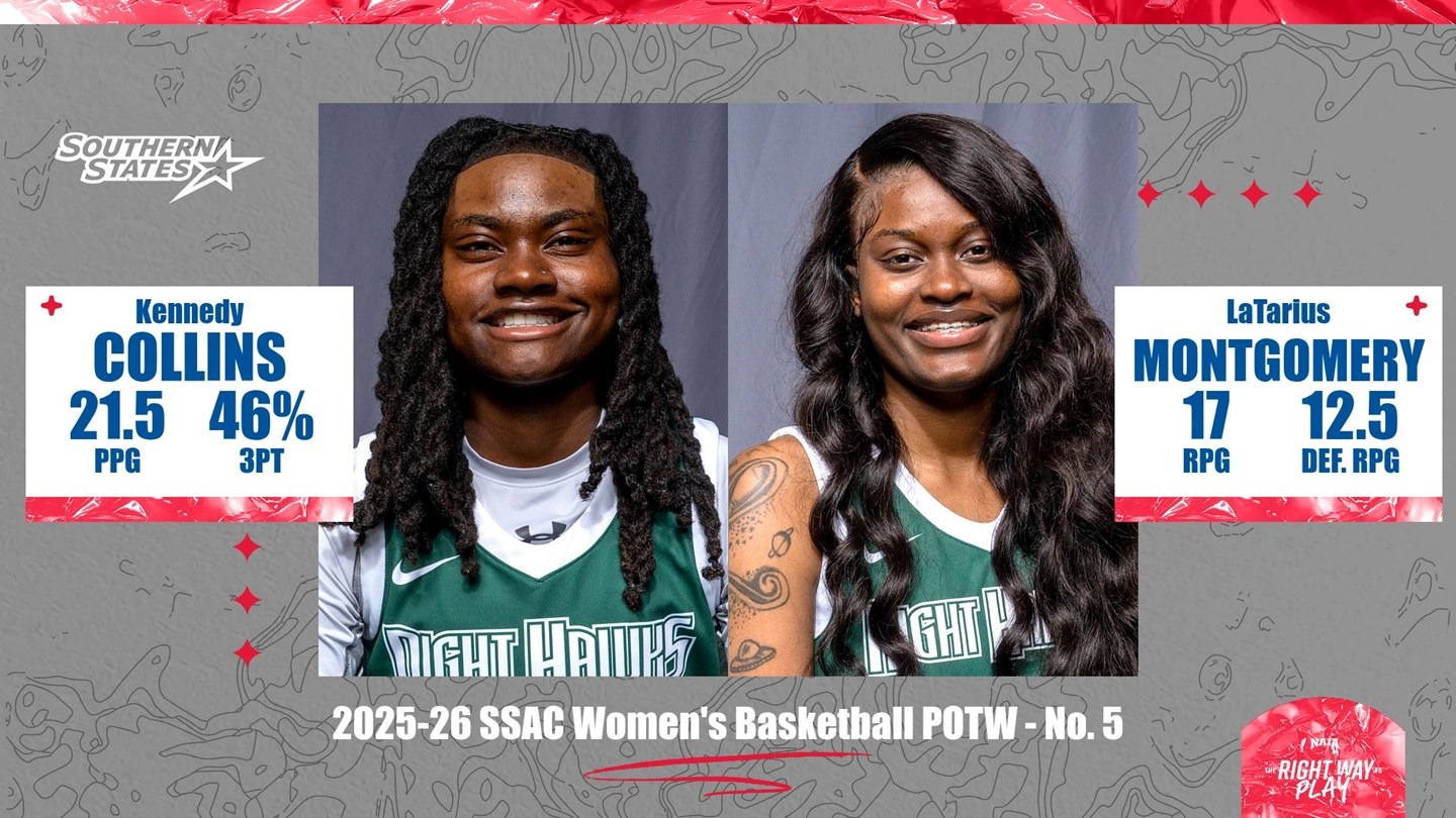Collins and Montgomery Sweep SSAC Player of the Week