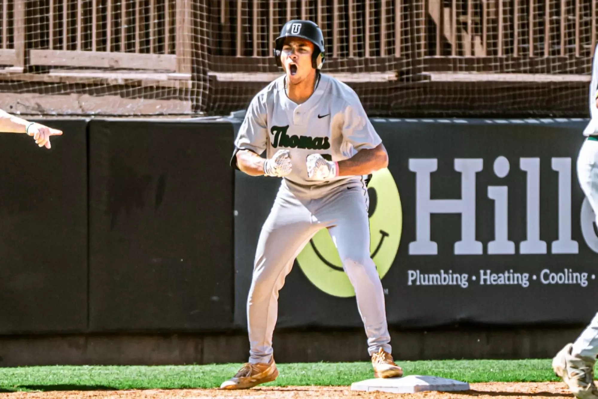 Reyes after a triple in the ninth