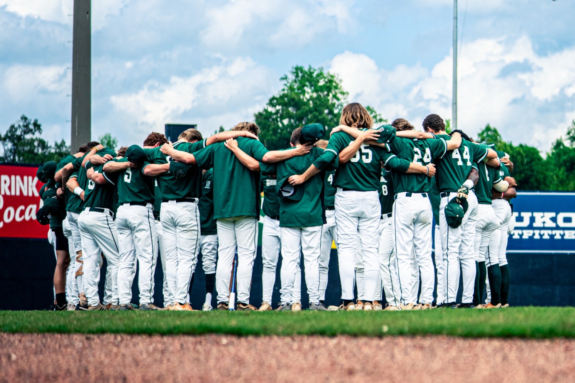 Huddle before the game