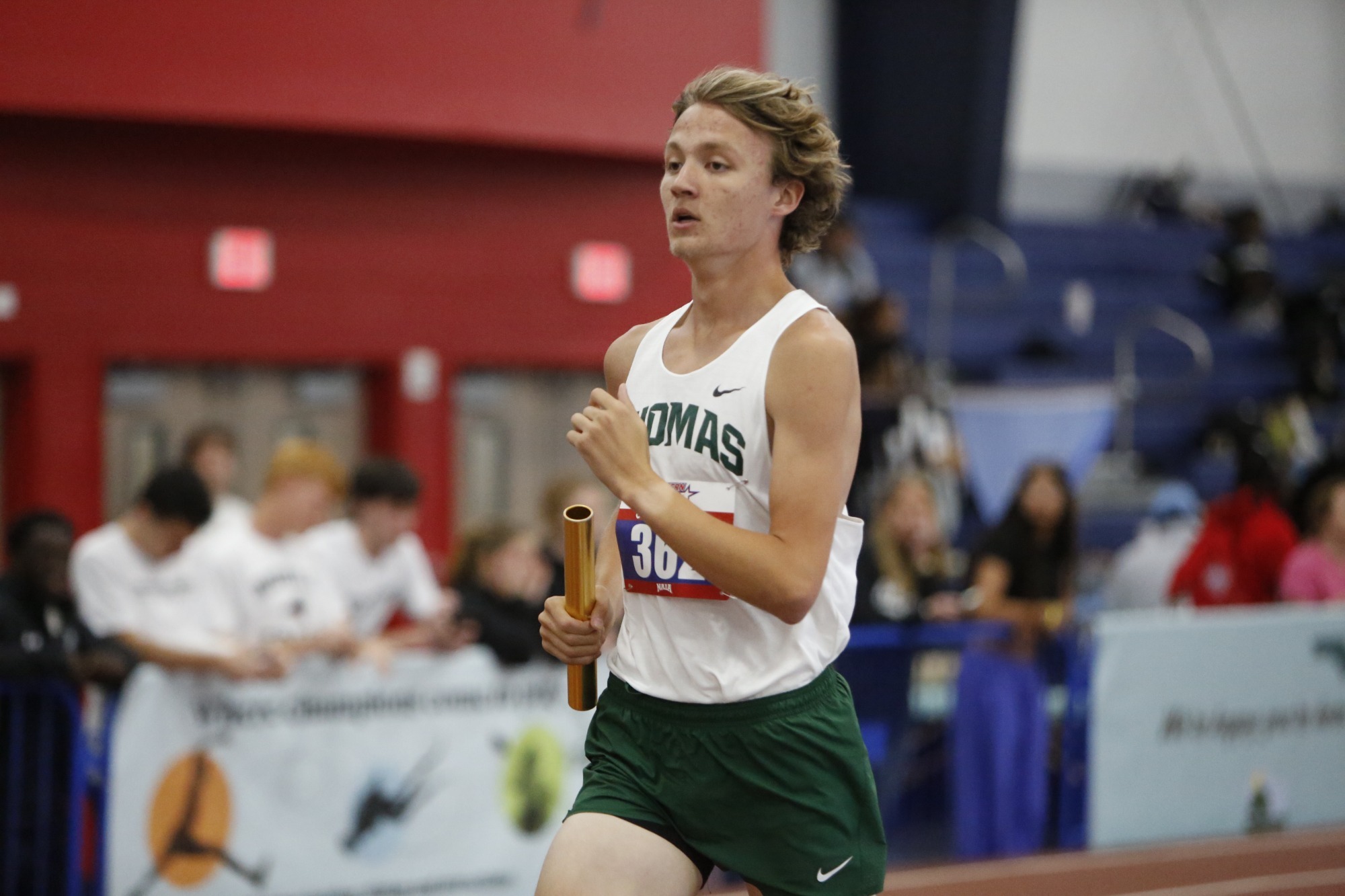 Glenn Walker runs the relay