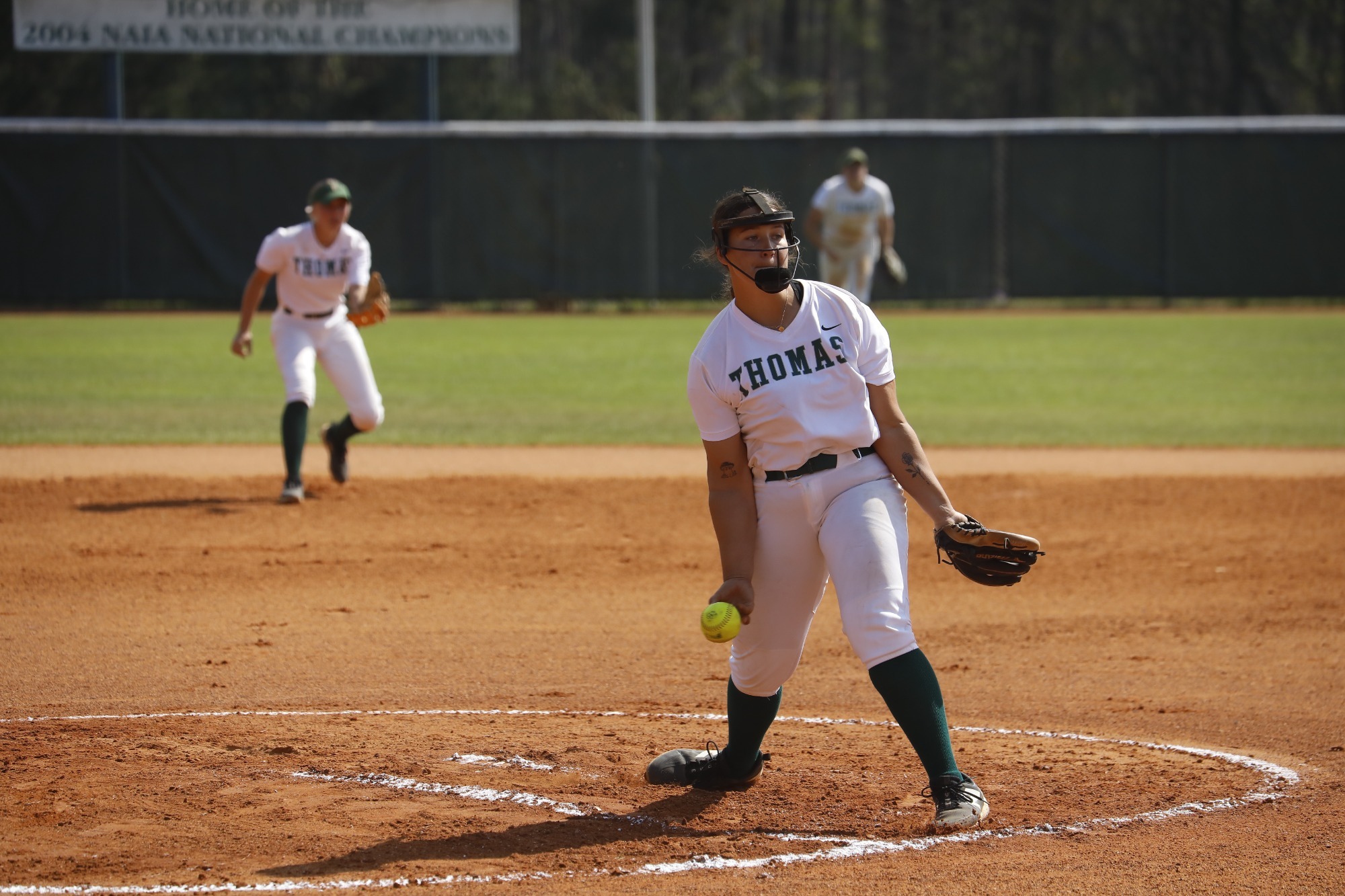 Cameron Clontz throws a pitch against Point 