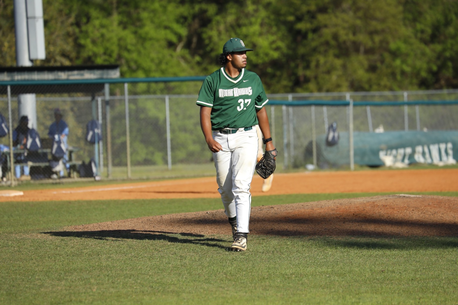 Isaac Padilla walks off the mound