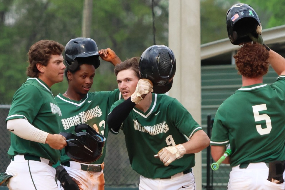 Carson Thomas hit a three run shot