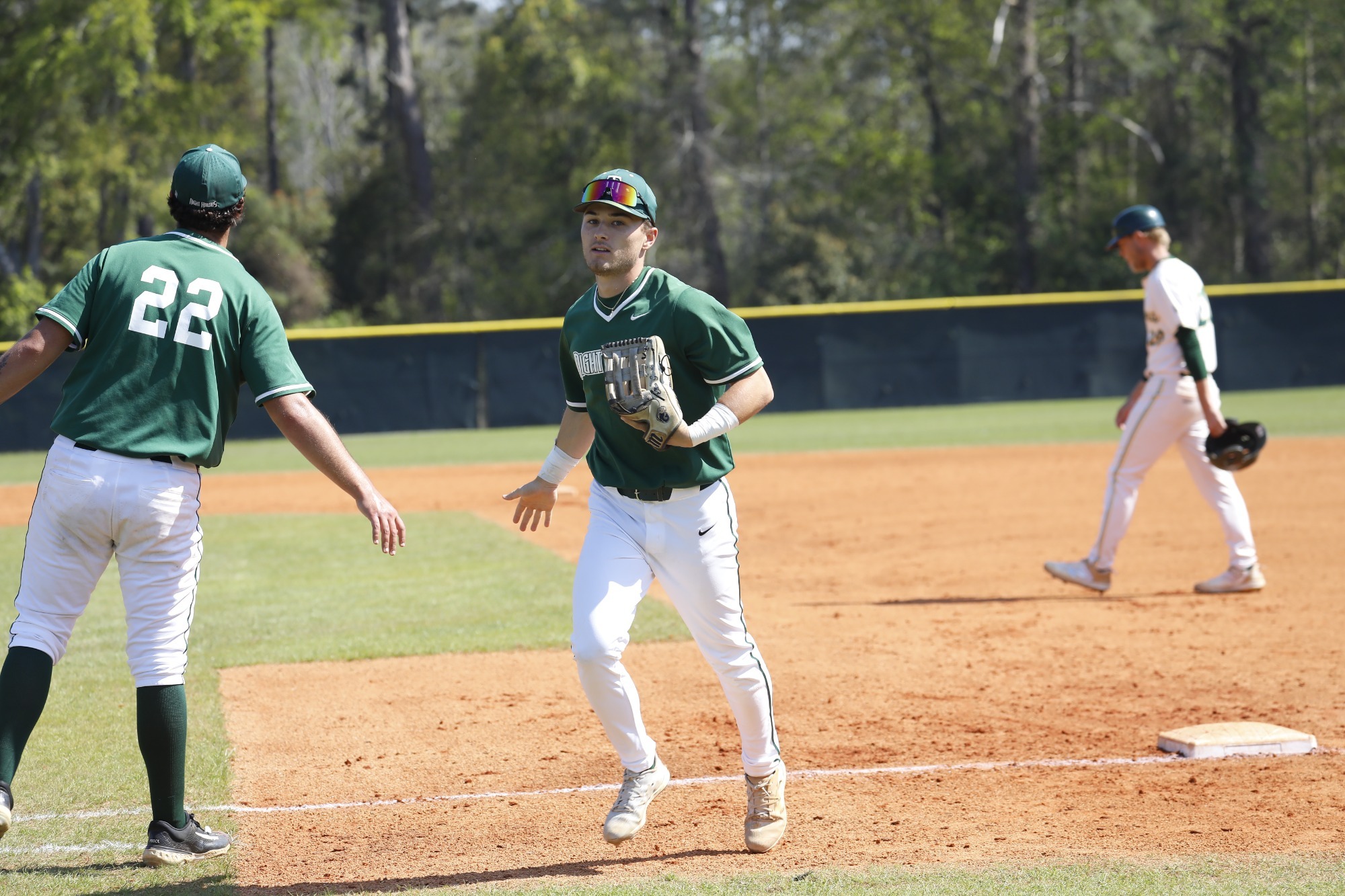 Garcia high fives Buelk