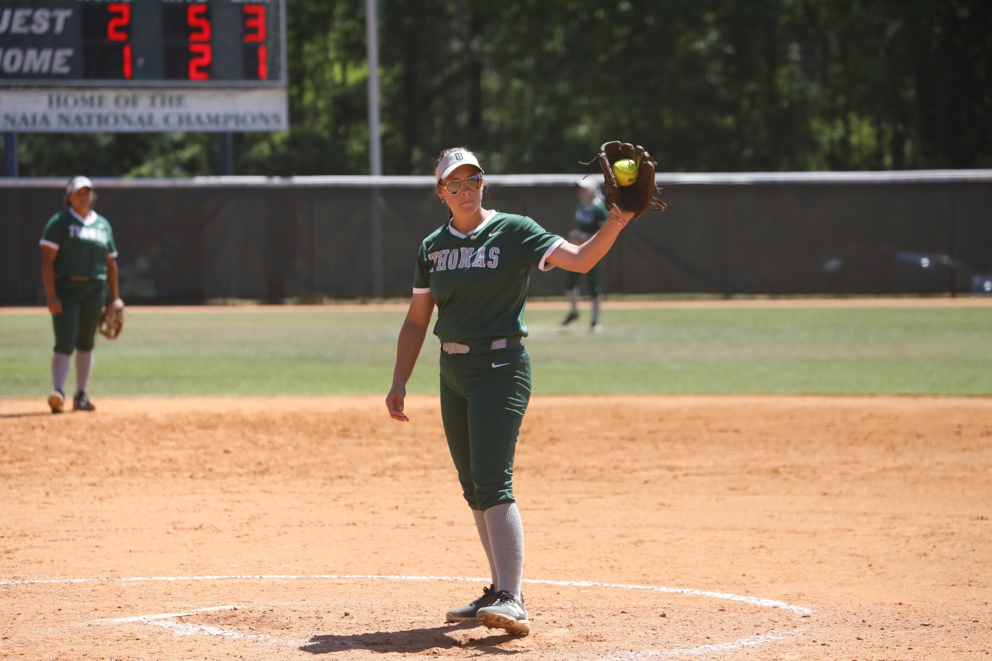 Baileigh Herrera pitching 