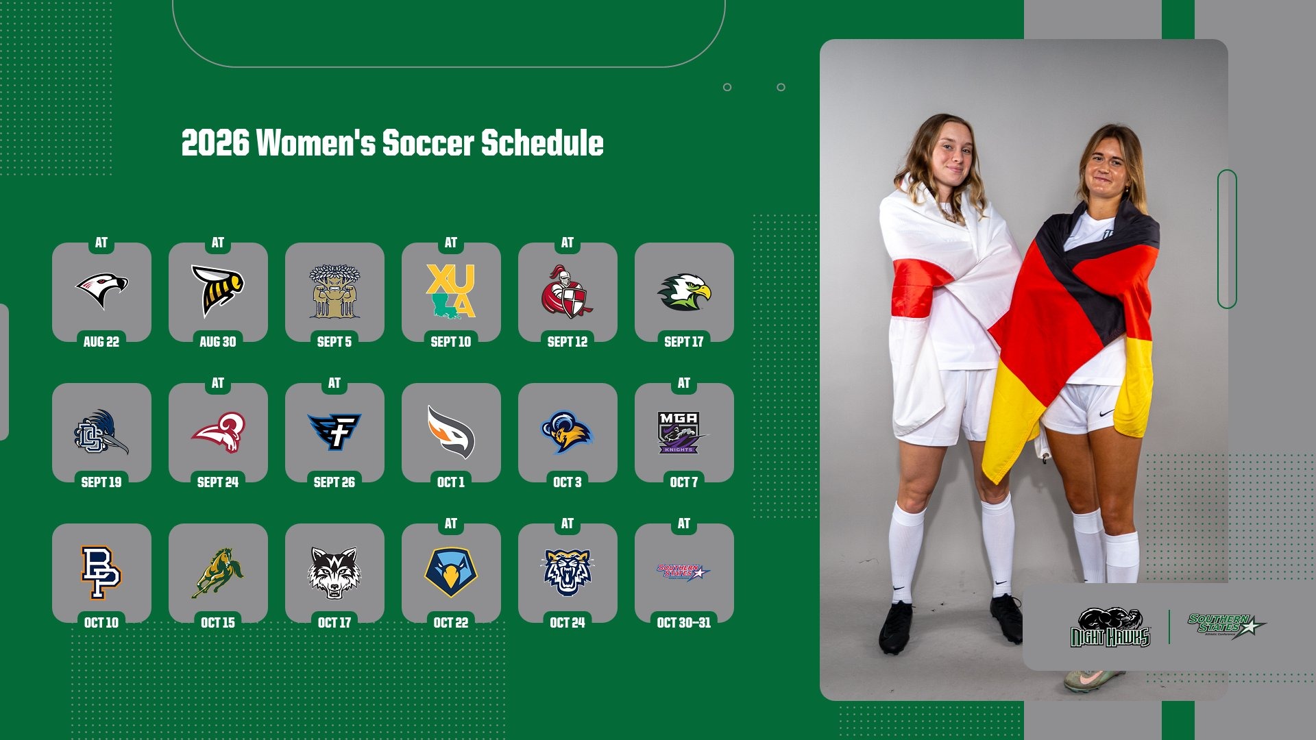 2026 TU Women's Soccer Schedule