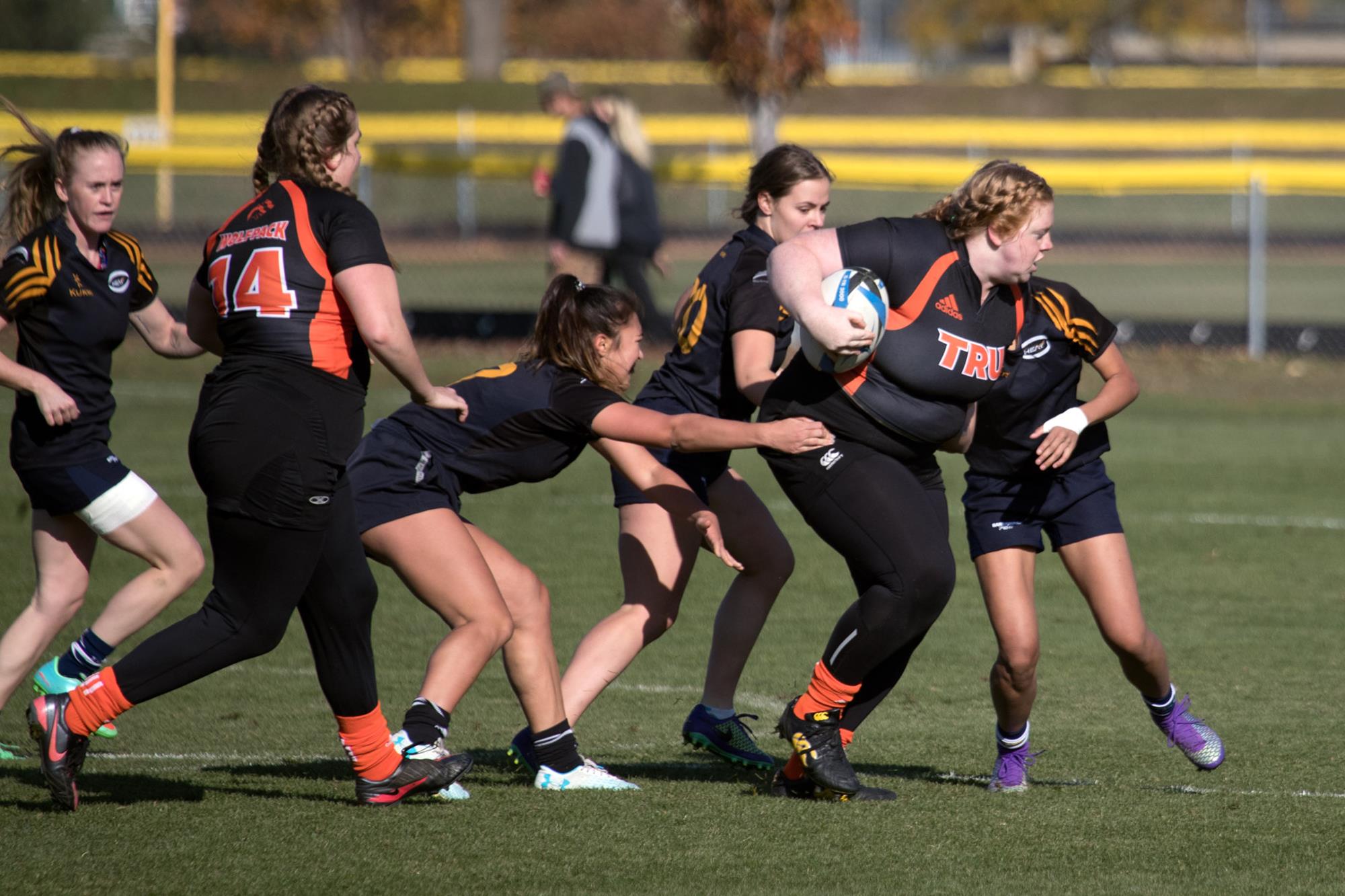 Madison Petronjic-Rogers in game action from the fall