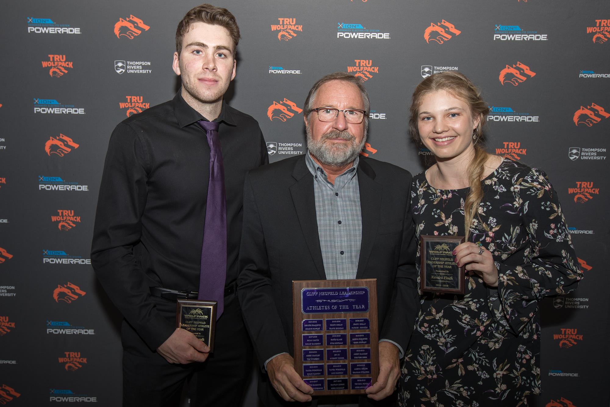 Michael Rouault and Kendra Finch with Cliff Neufeld