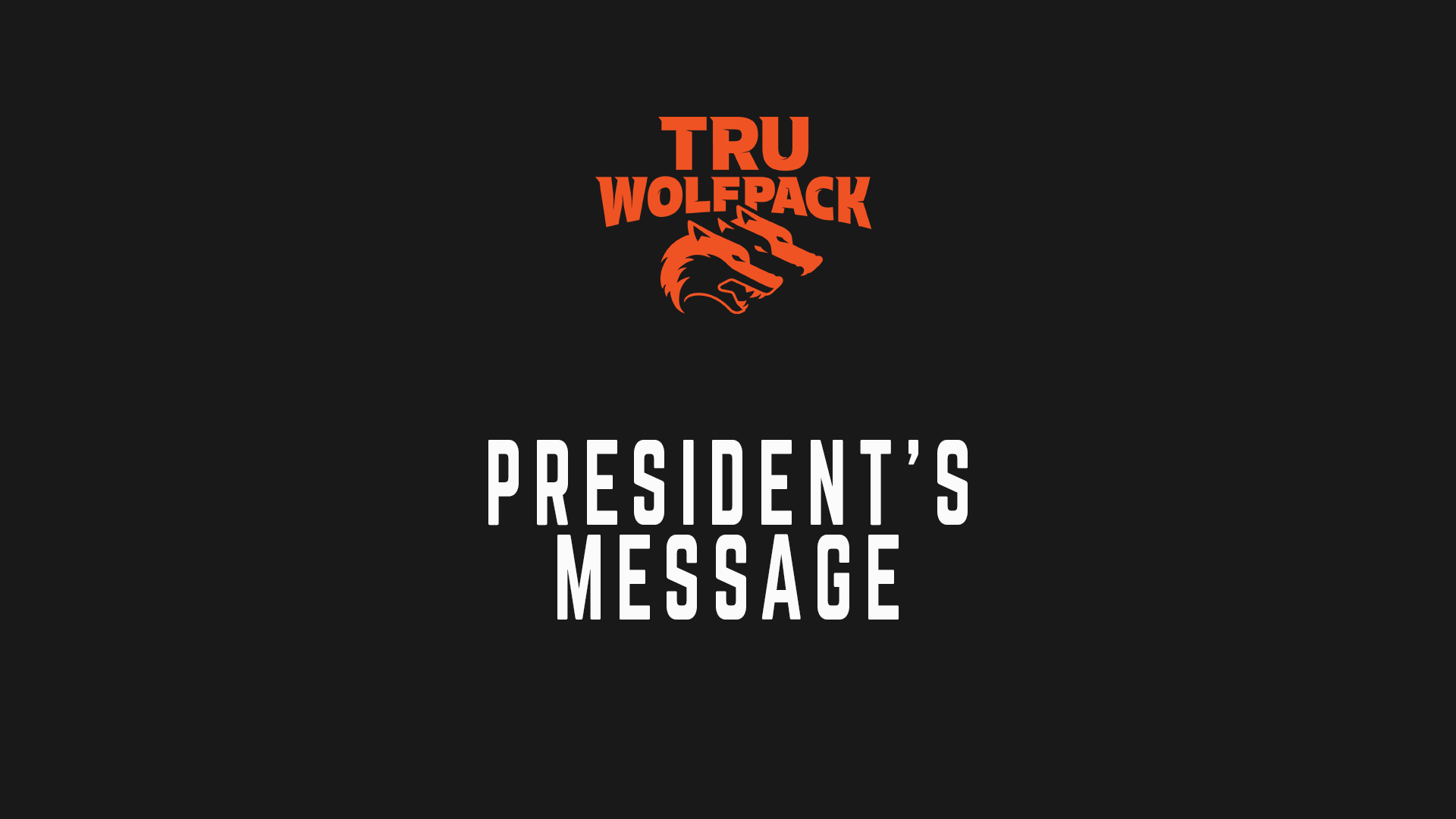 President's Message