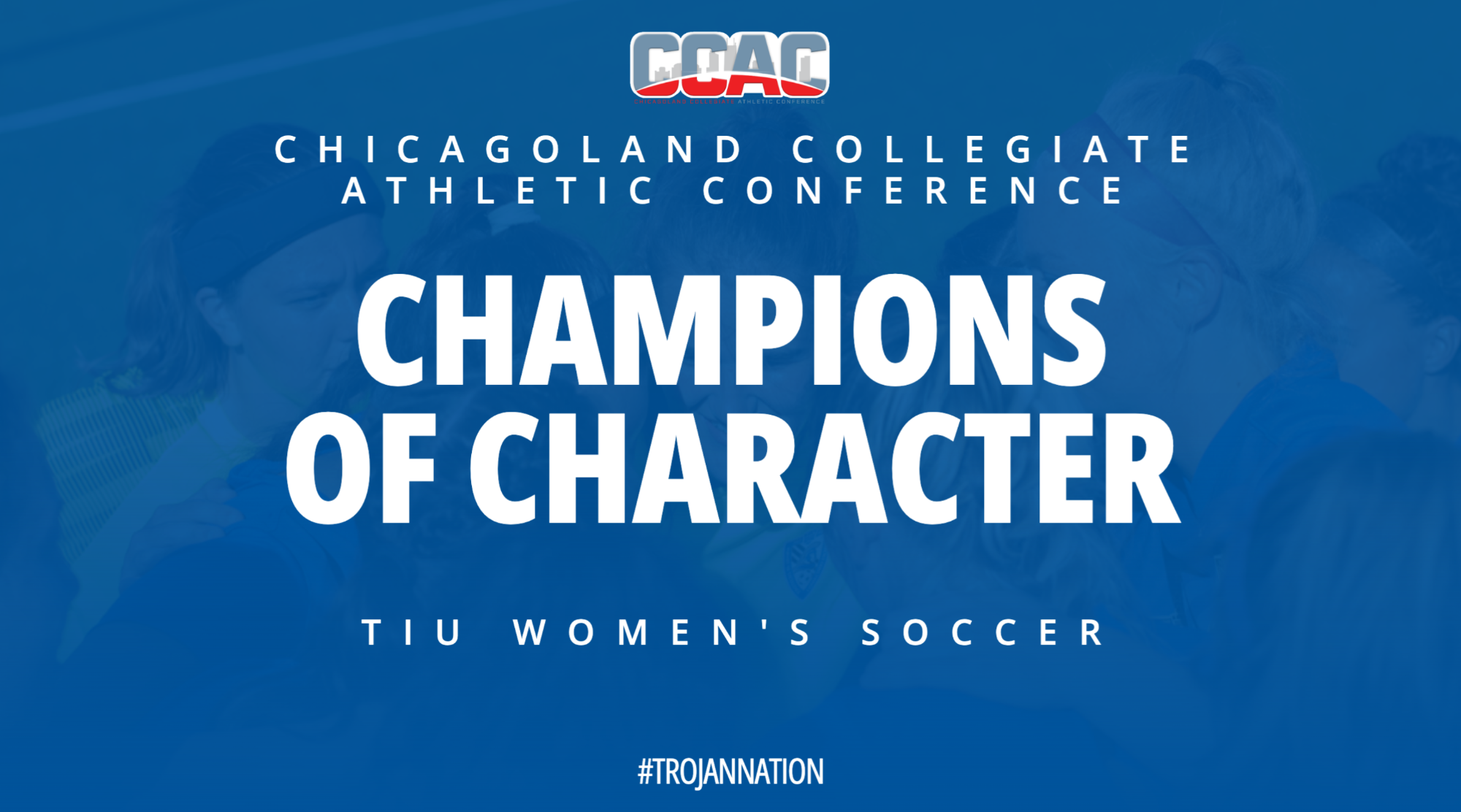 Women's Soccer Champion of Character Award graphic