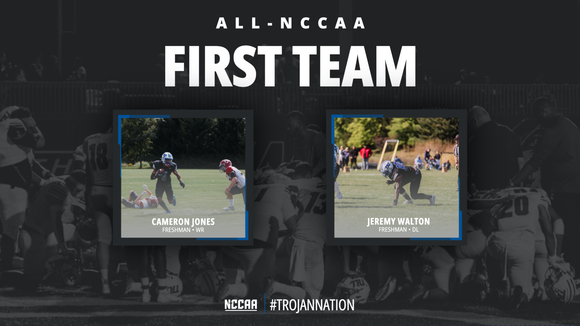 All NCCAA Football Honors 2022 graphic